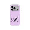 A Lavender Initial Baskılı Telefon Kılıfı