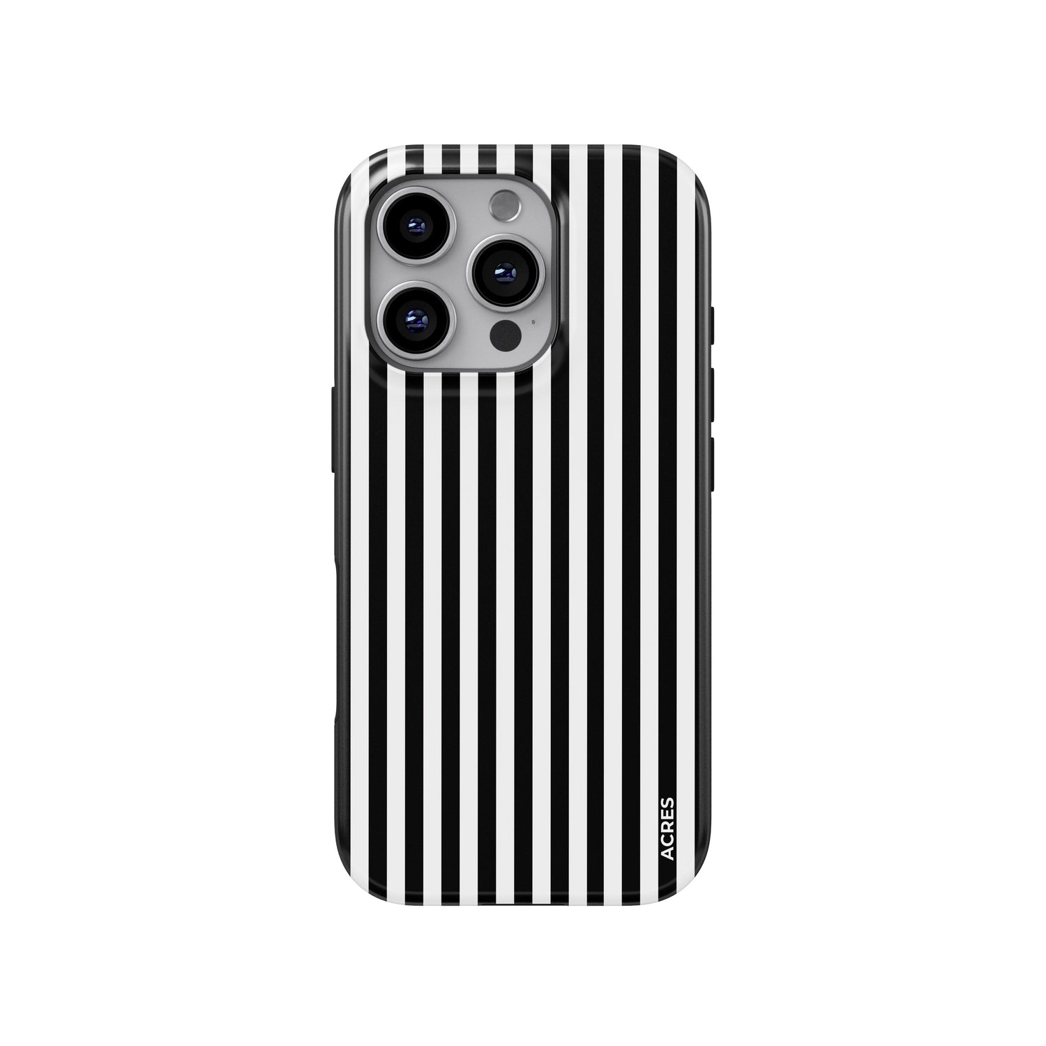 Black&White Stripes Baskılı Telefon Kılıfı