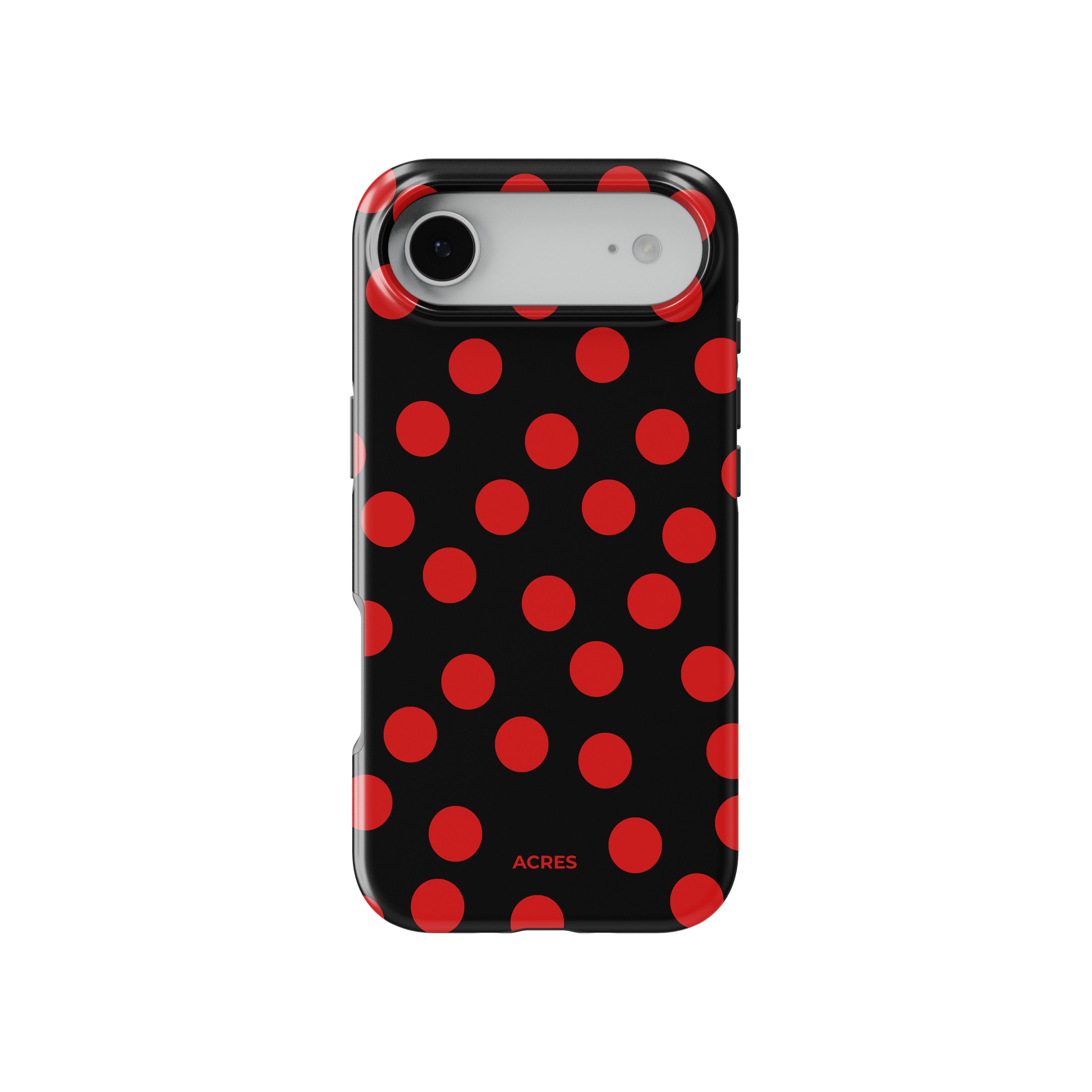 Black&Red Polka Baskılı Telefon Kılıfı