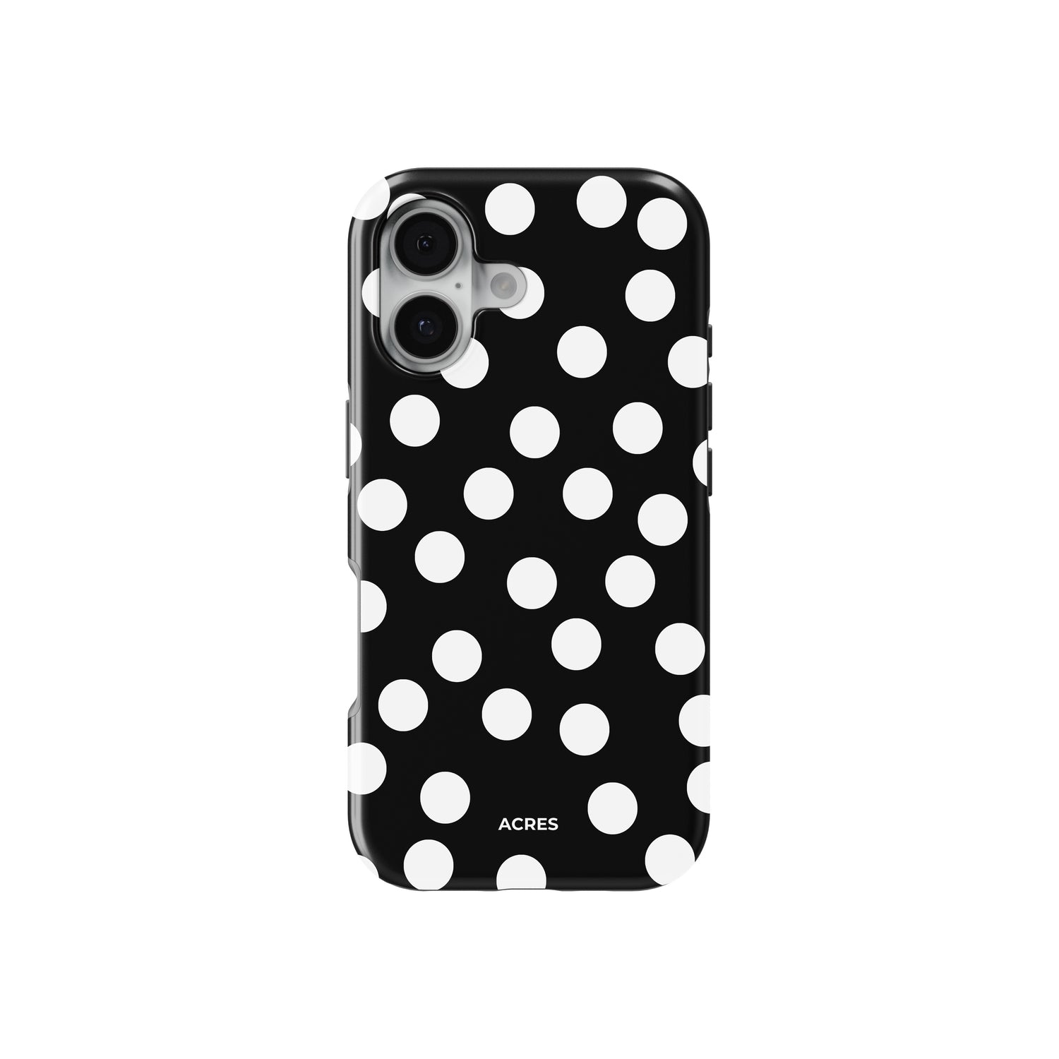 Black&White Polka Baskılı Telefon Kılıfı