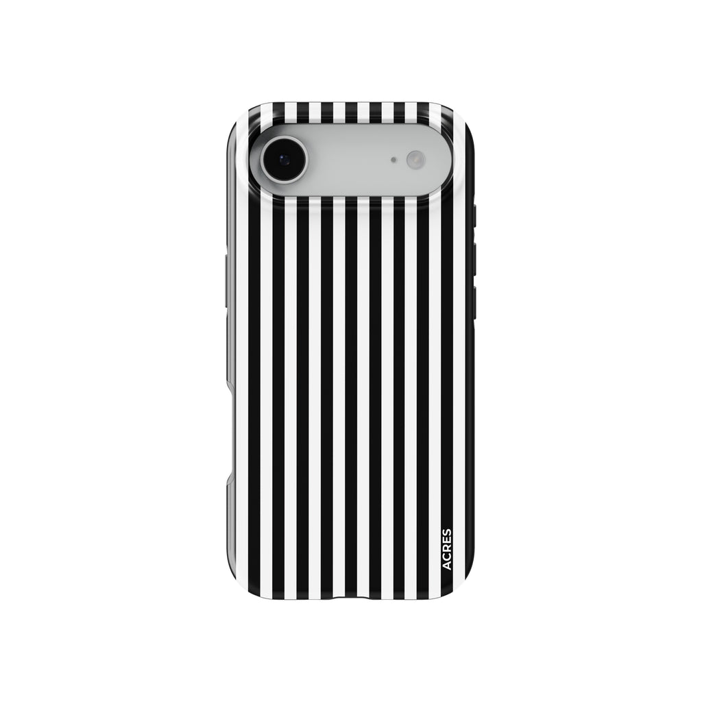 Black&White Stripes Baskılı Telefon Kılıfı