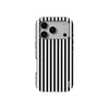 Black&White Stripes Baskılı Telefon Kılıfı