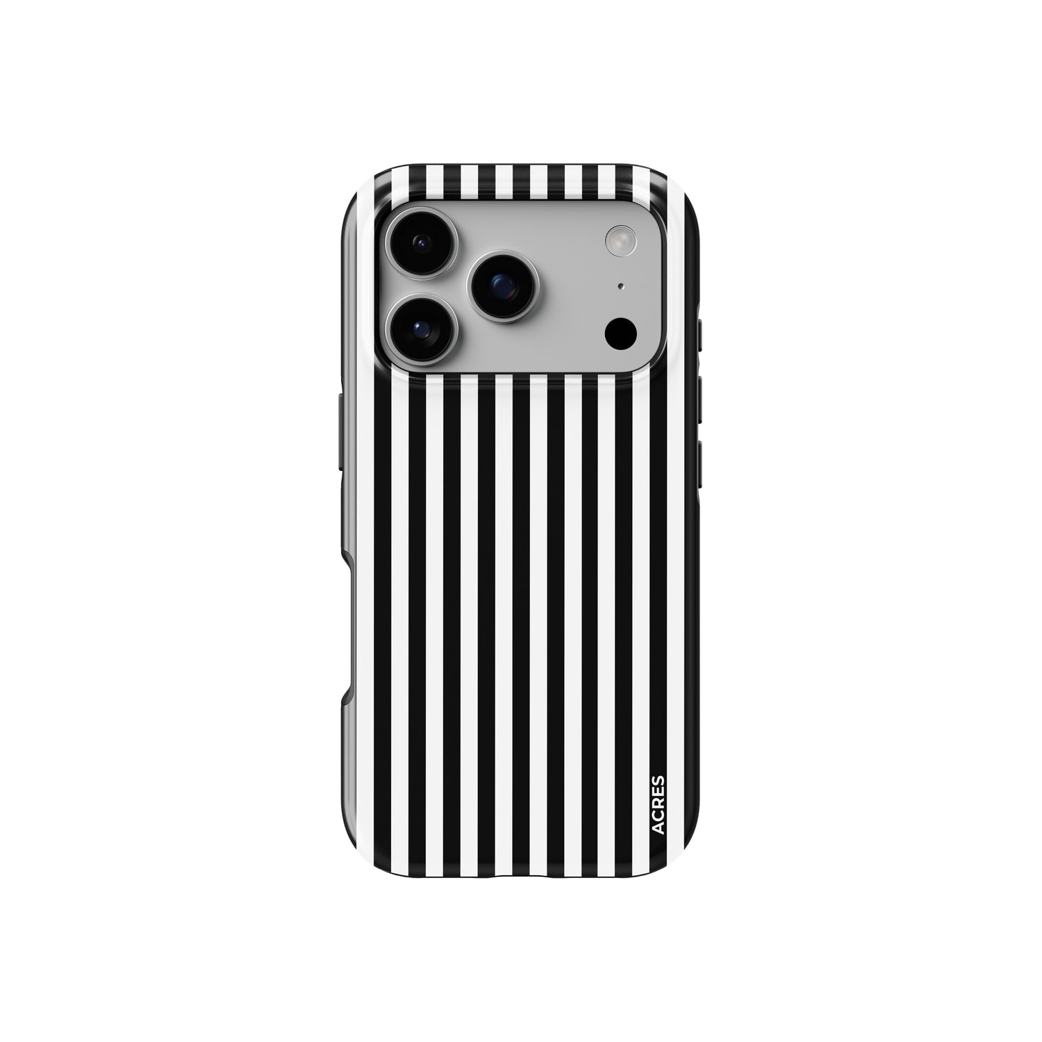 Black&White Stripes Baskılı Telefon Kılıfı