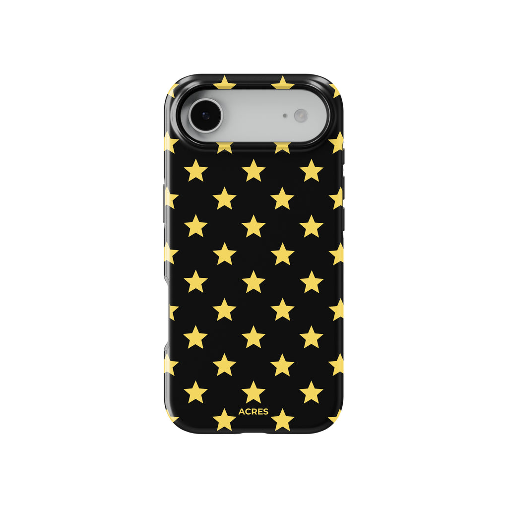 Black&Yellow Stars Baskılı Telefon Kılıfı