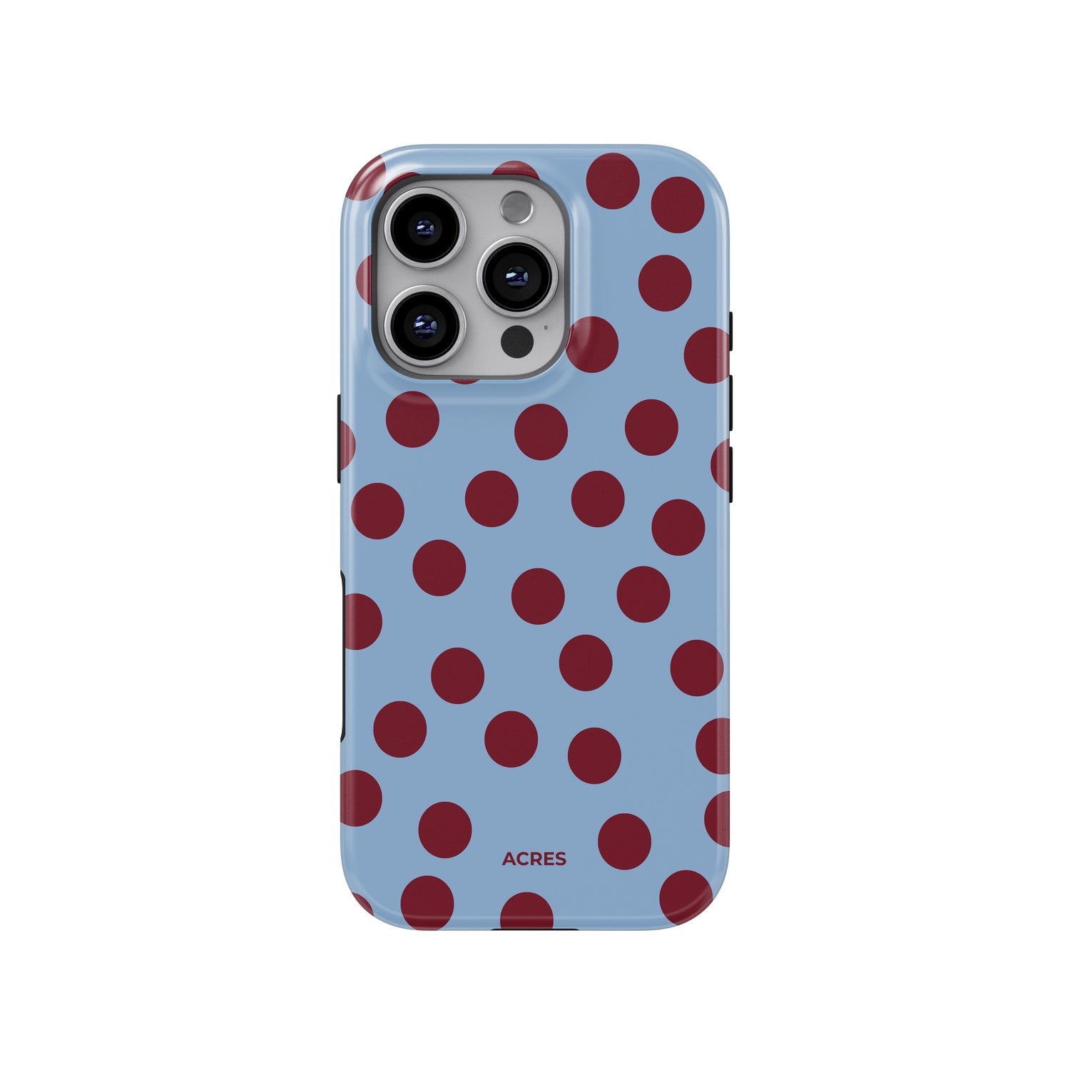 Blue&Red Polka Baskılı Telefon Kılıfı