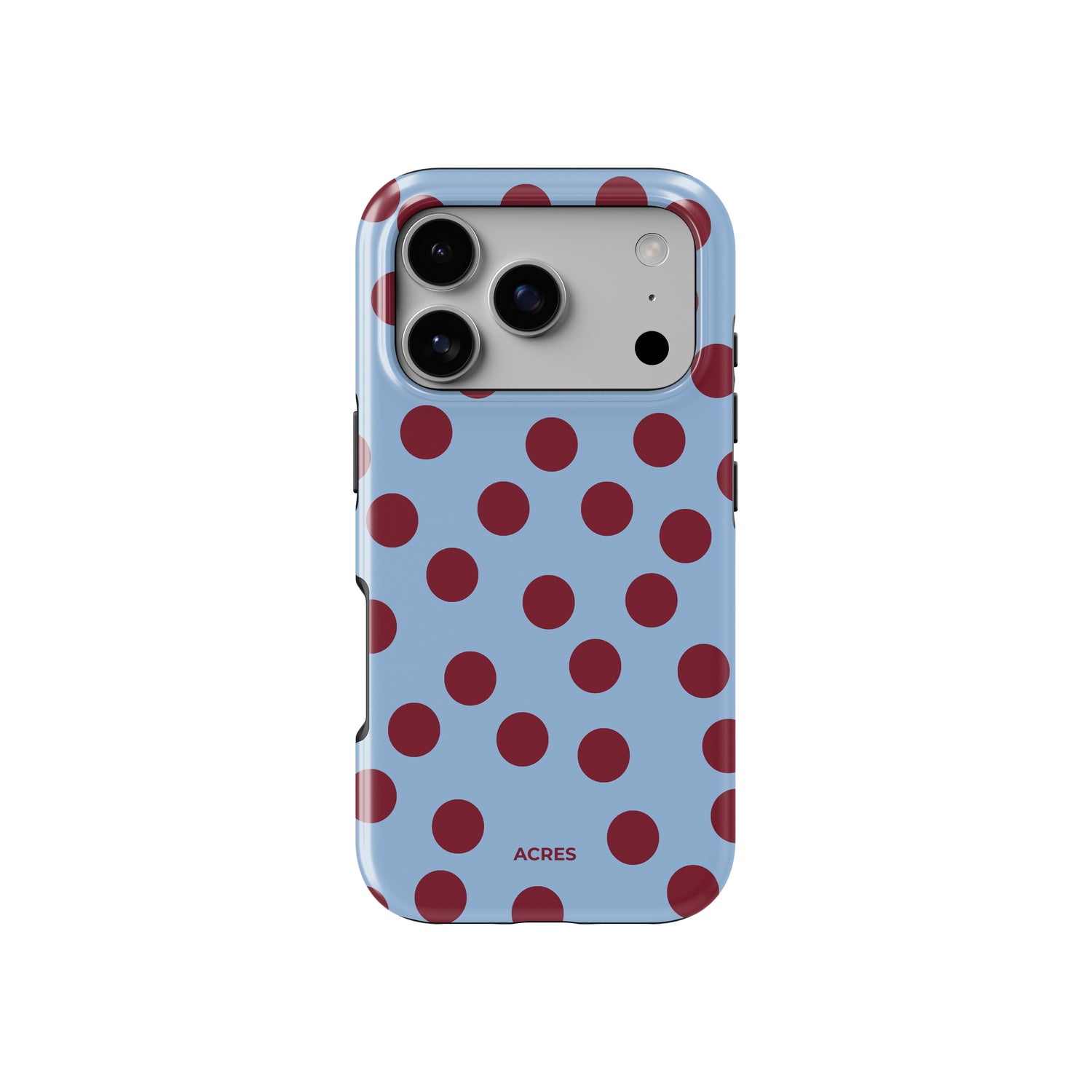 Blue&Red Polka Baskılı Telefon Kılıfı