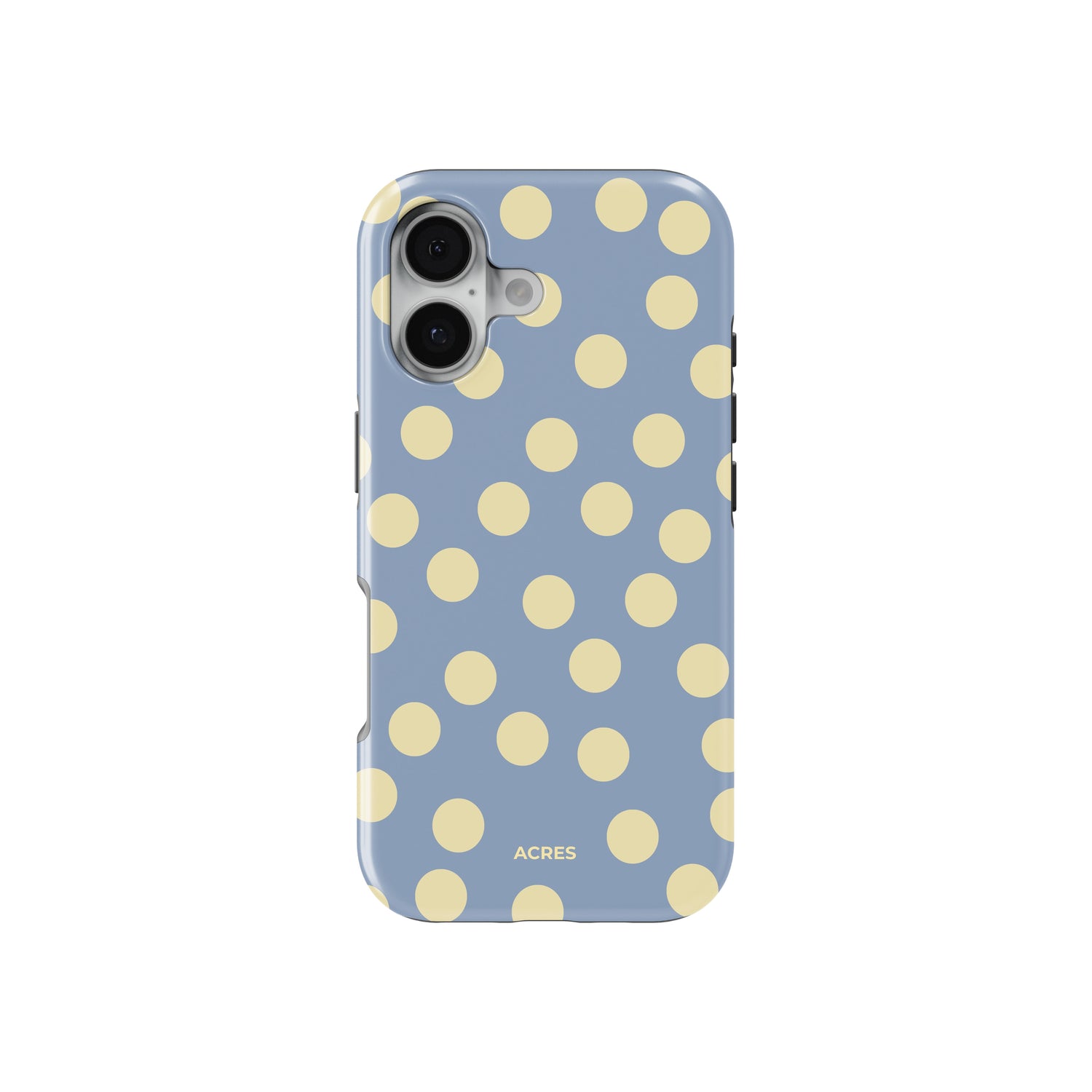 Blue&Yellow Polka Baskılı Telefon Kılıfı
