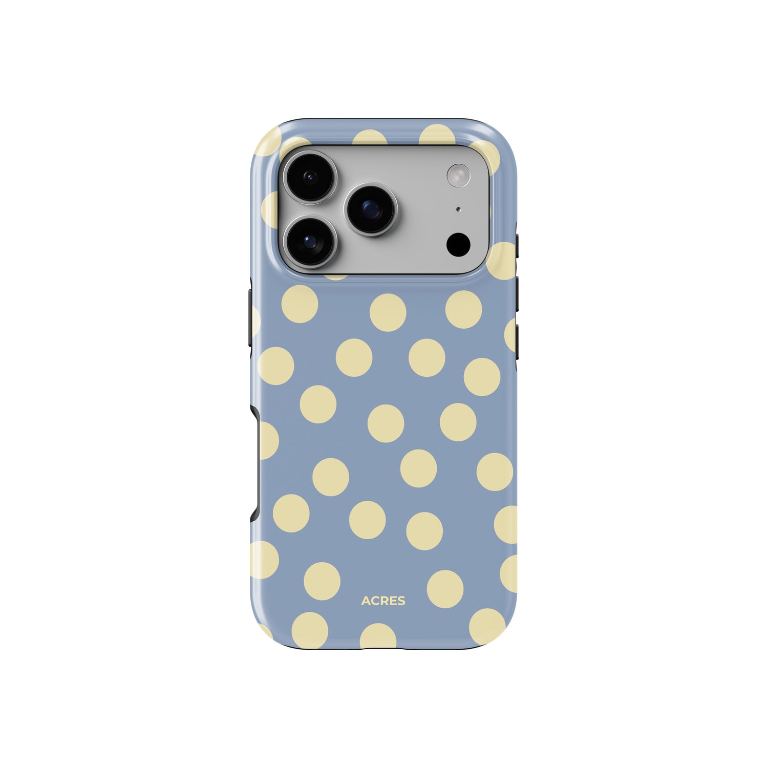 Blue&Yellow Polka Baskılı Telefon Kılıfı