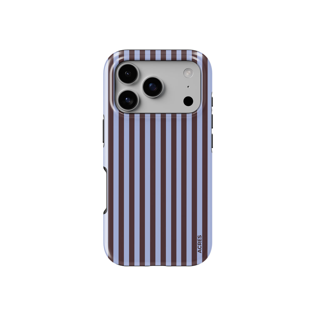 Brown&Blue Stripes Baskılı Telefon Kılıfı