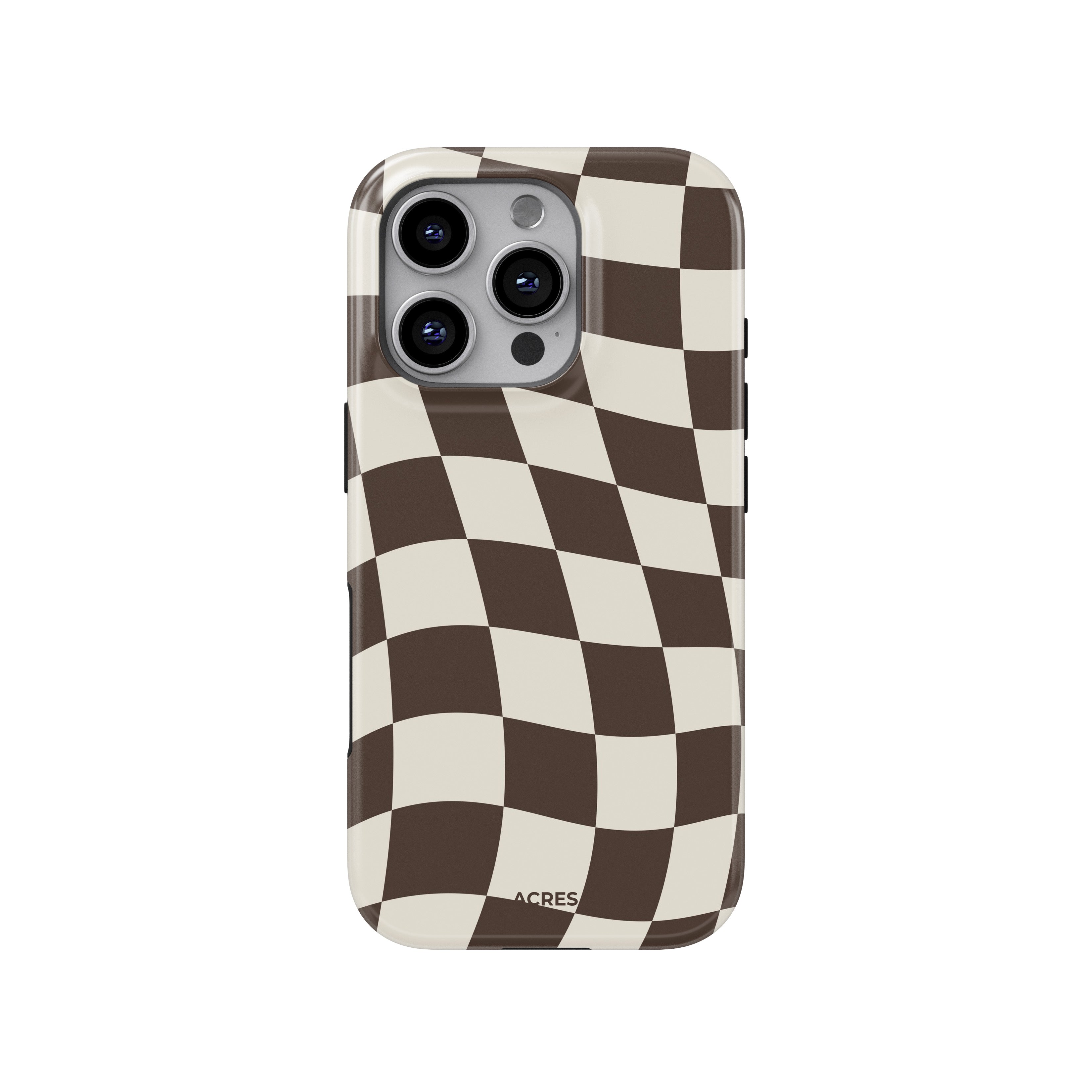 Brown Check Baskılı Telefon Kılıfı