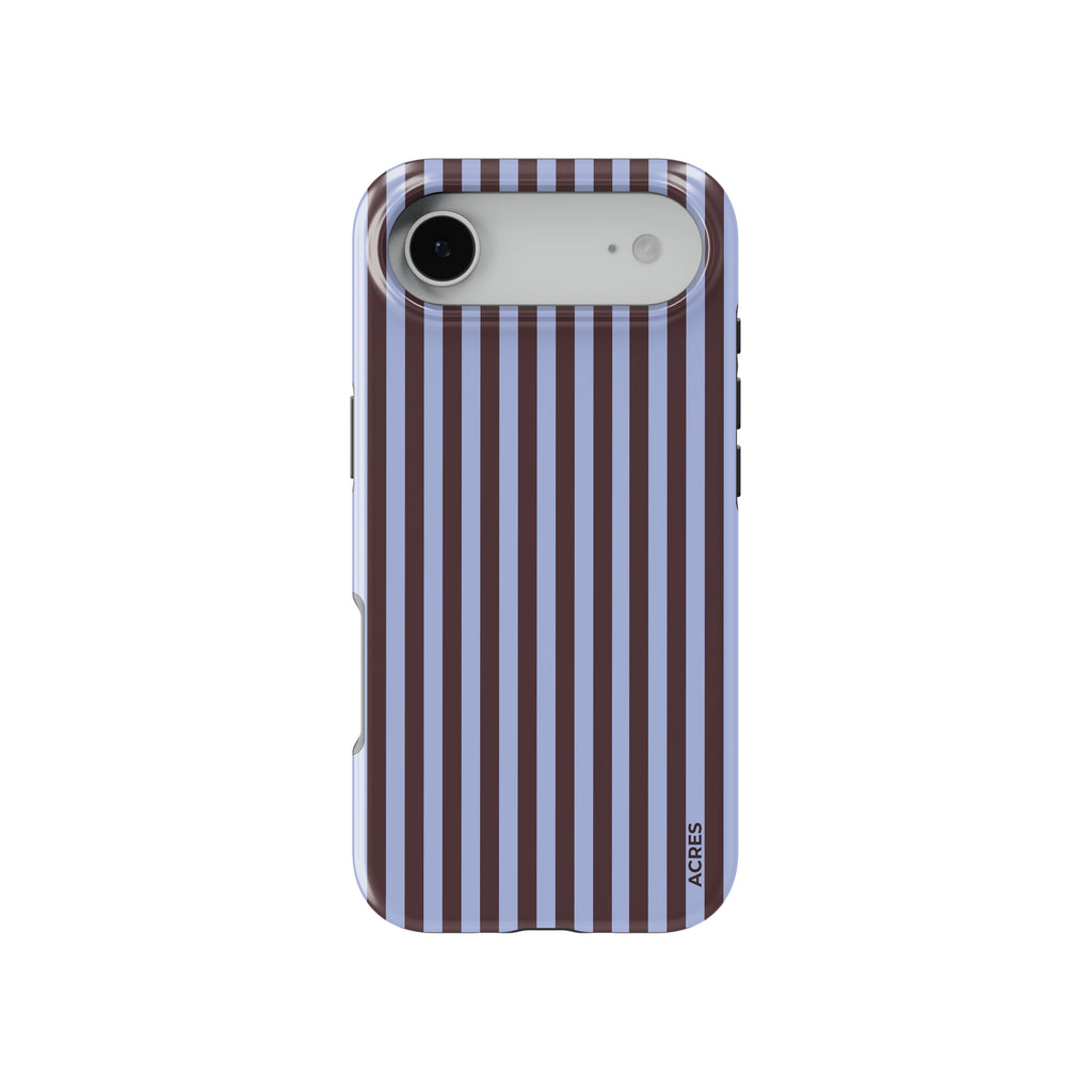 Brown&Blue Stripes Baskılı Telefon Kılıfı
