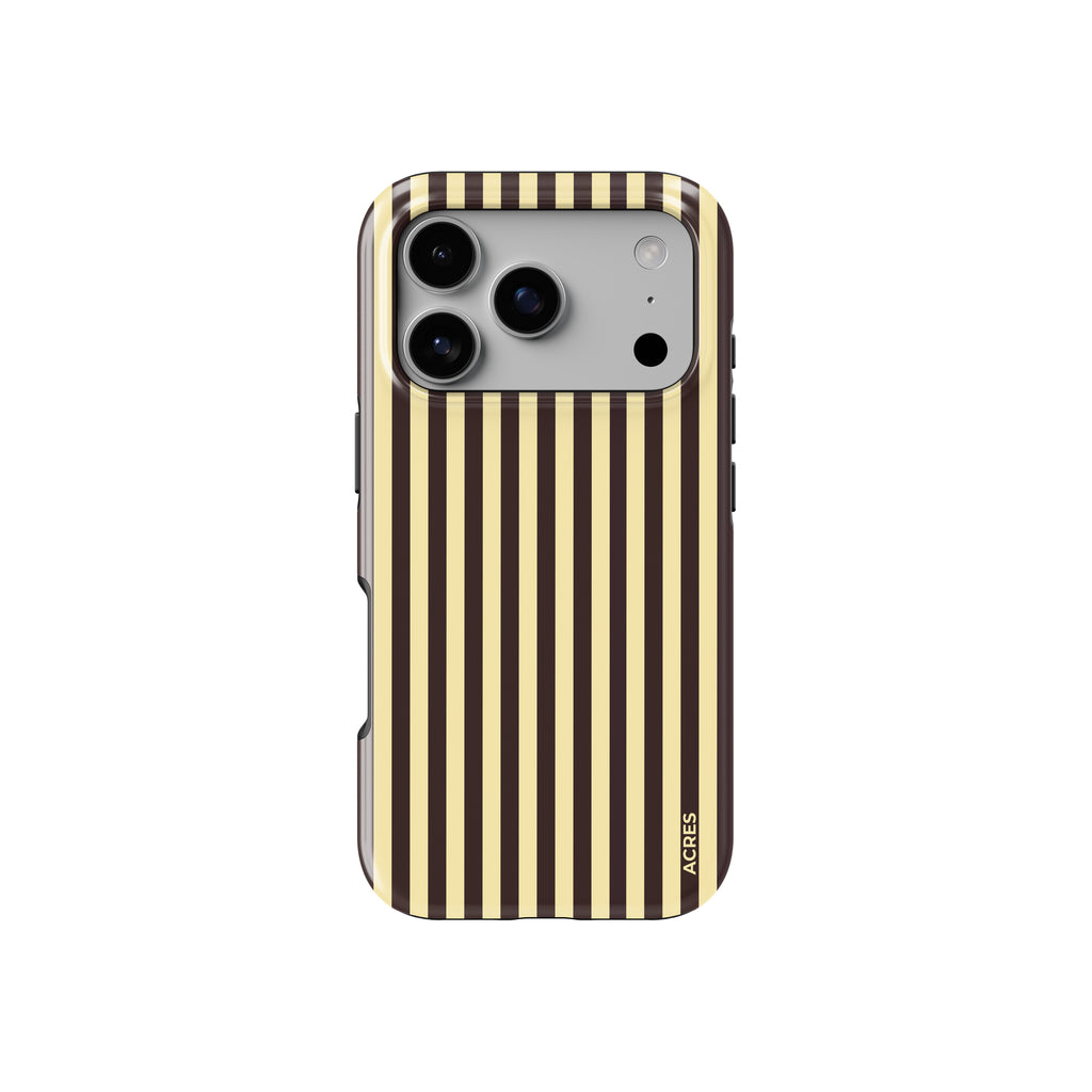 Brown&Yellow Stripes Baskılı Telefon Kılıfı