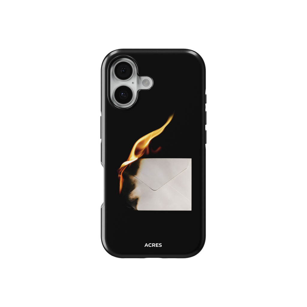Burning Letters Baskılı Telefon Kılıfı