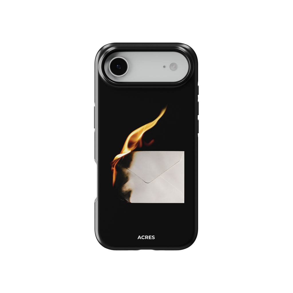 Burning Letters Baskılı Telefon Kılıfı