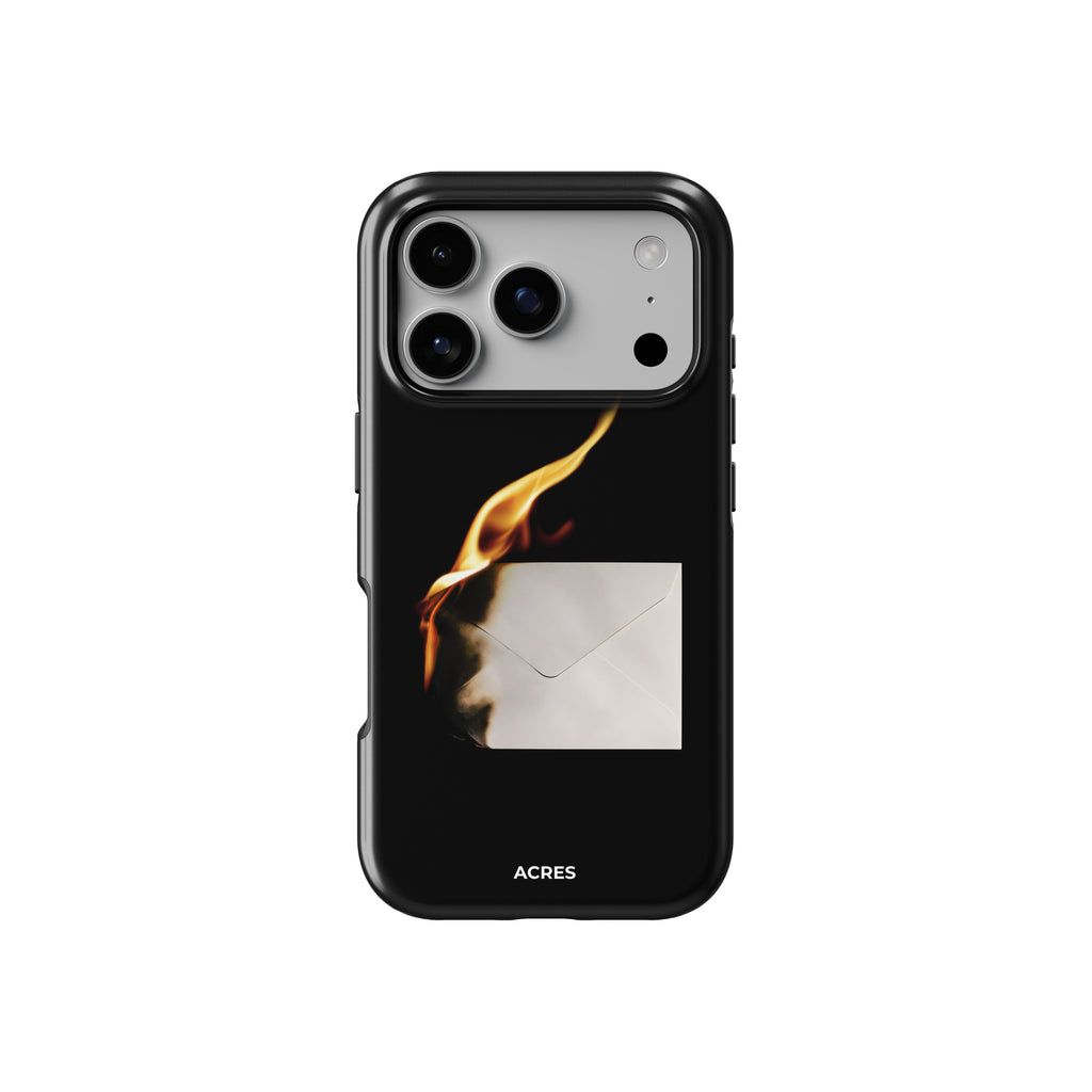 Burning Letters Baskılı Telefon Kılıfı