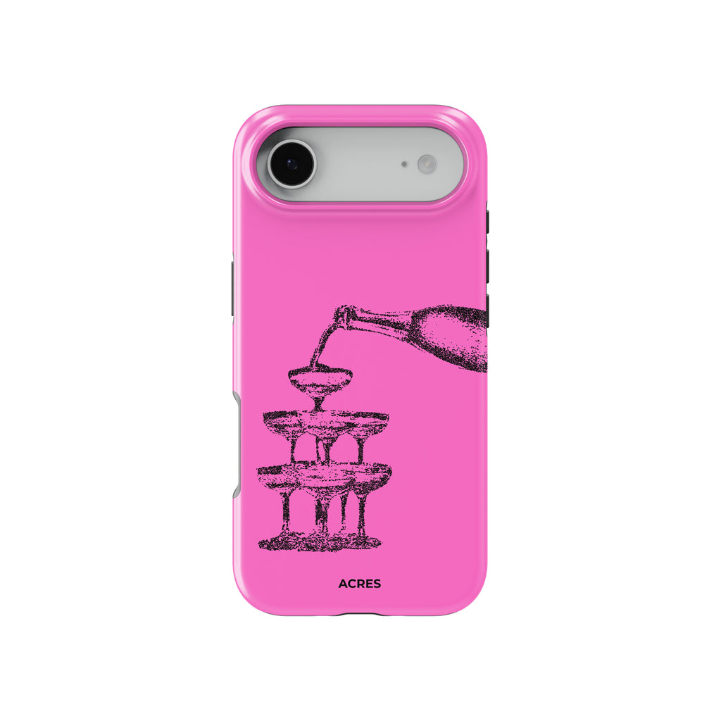 Cheers Pembe Baskılı Telefon Kılıfı