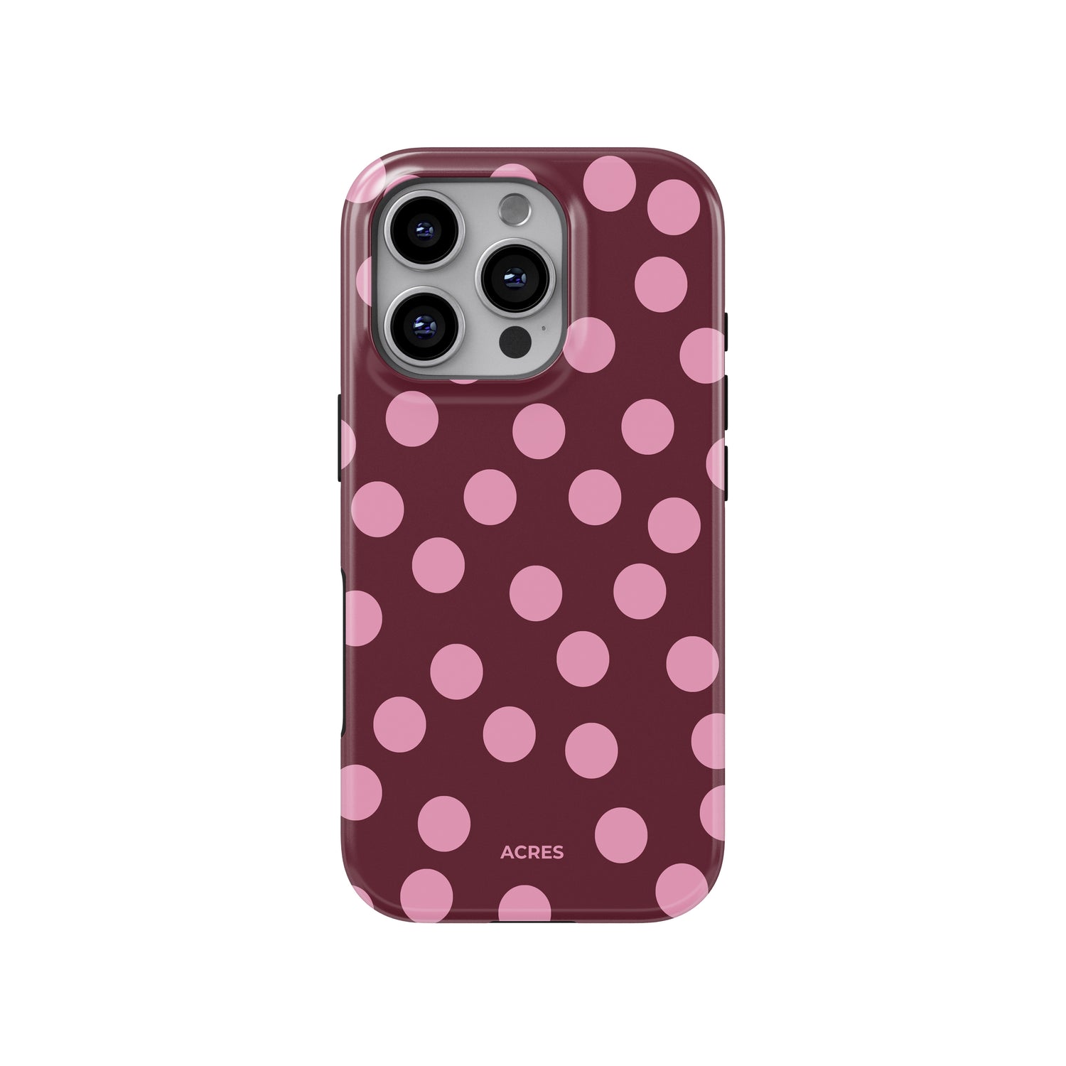 Cherry&Pink Polka Baskılı Telefon Kılıfı