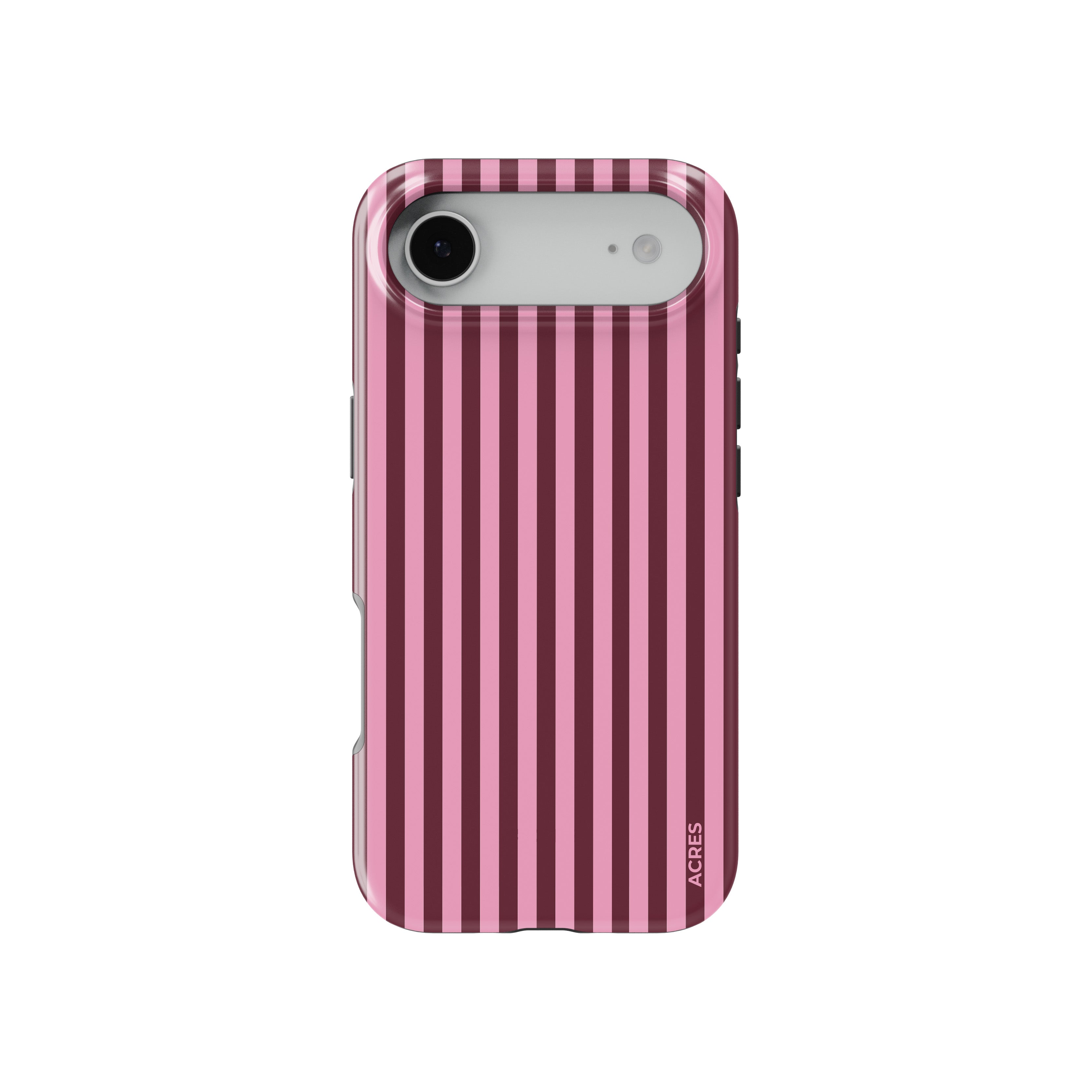 Cherry&Pink Stripes Baskılı Telefon Kılıfı