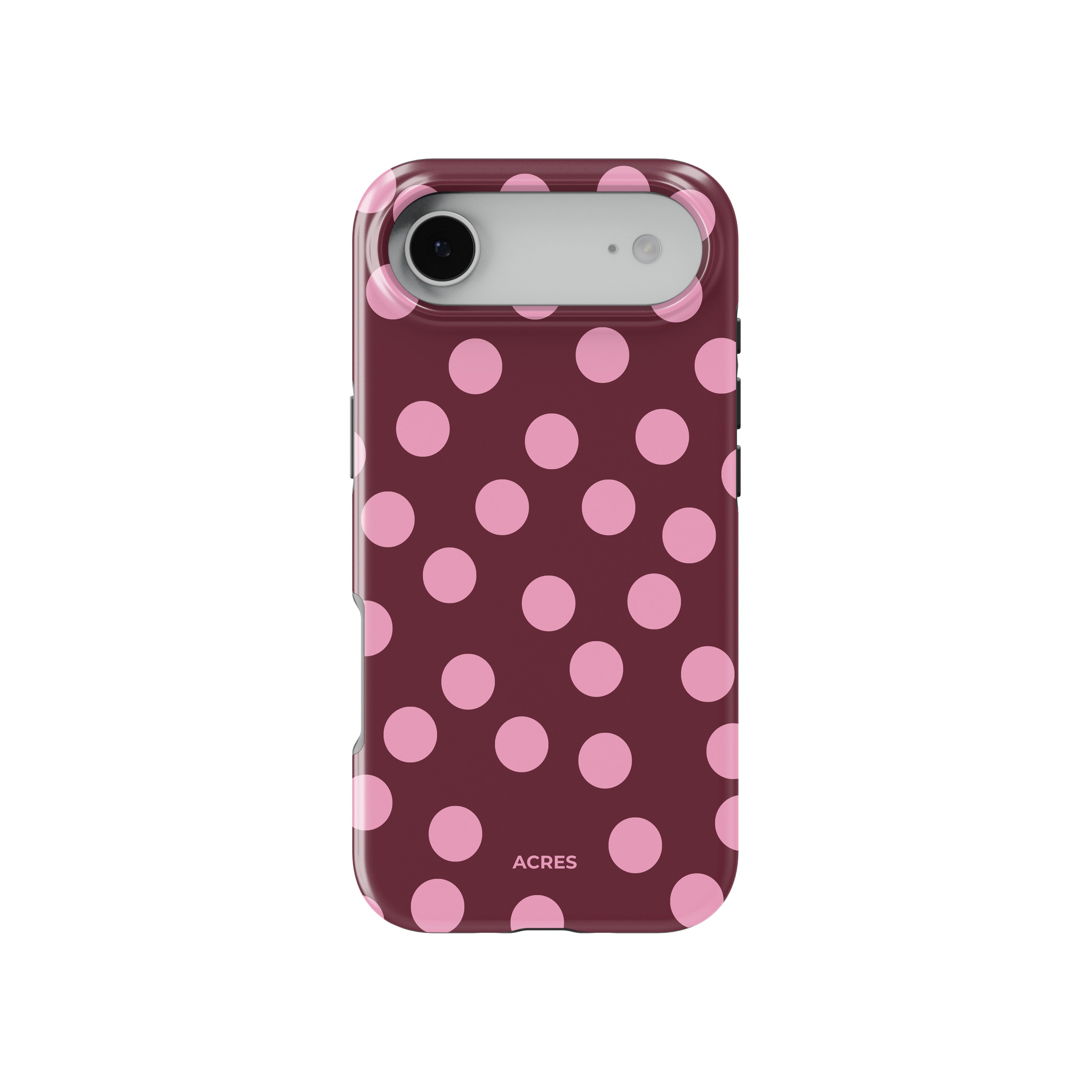 Cherry&Pink Polka Baskılı Telefon Kılıfı