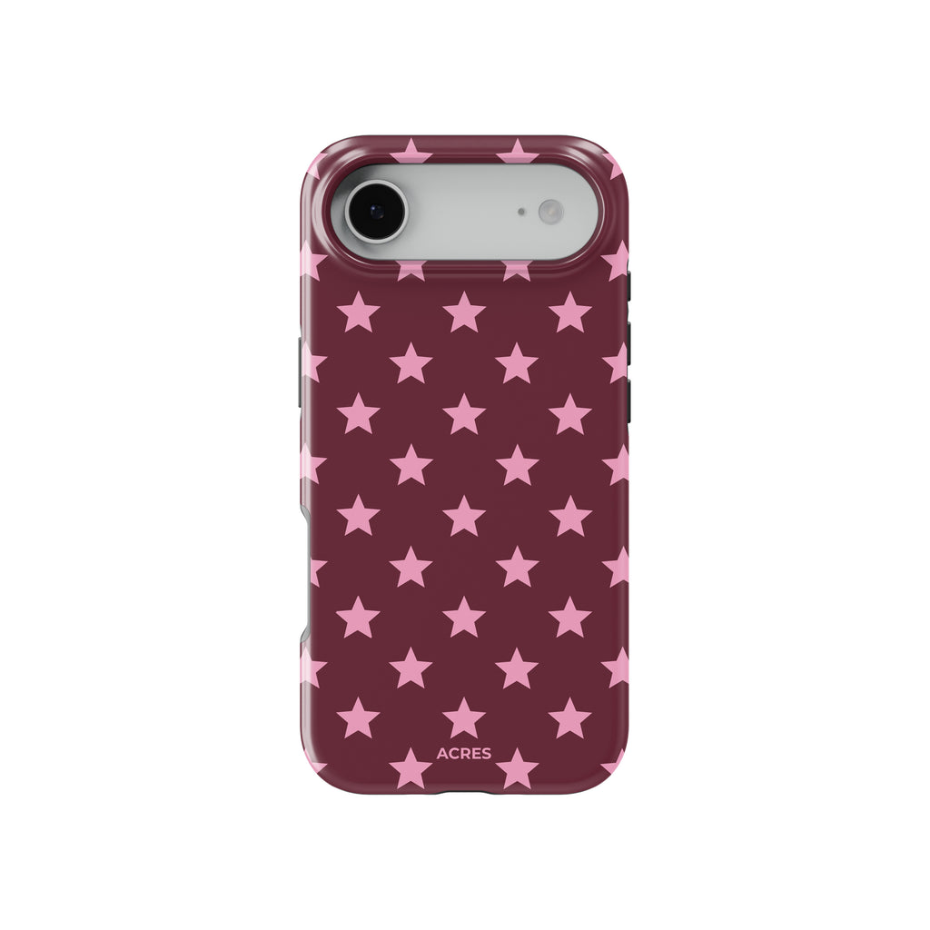 Cherry&Pink Stars Baskılı Telefon Kılıfı