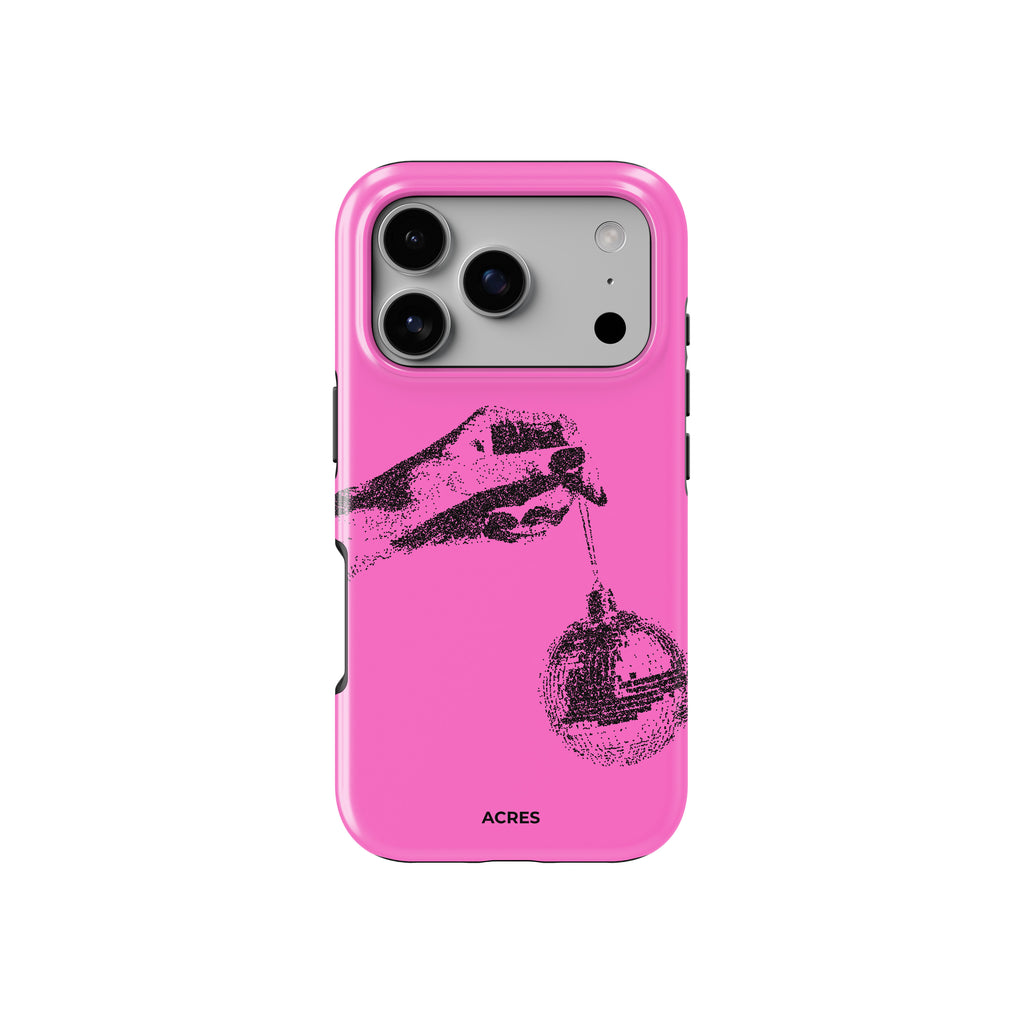 Disco Element Pembe Baskılı Telefon Kılıfı