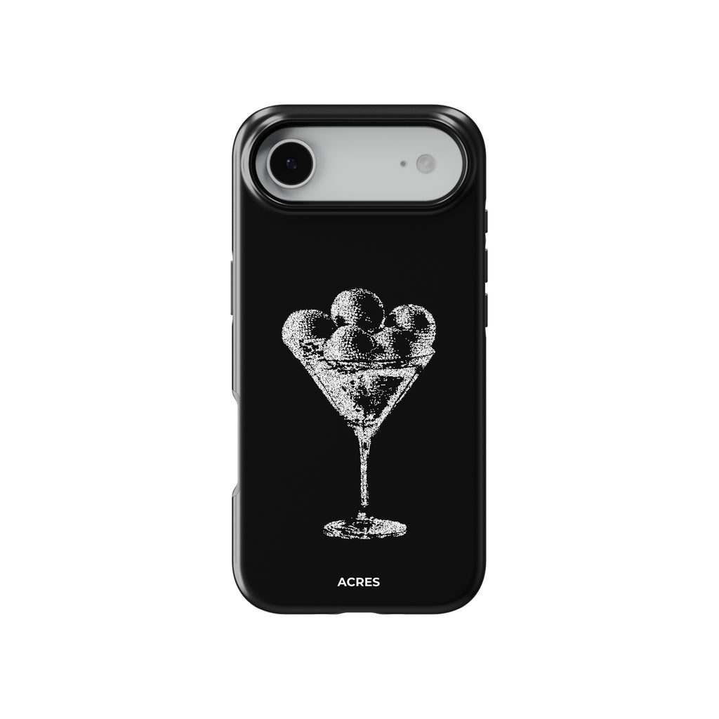 Disco Glass Siyah Baskılı Telefon Kılıfı