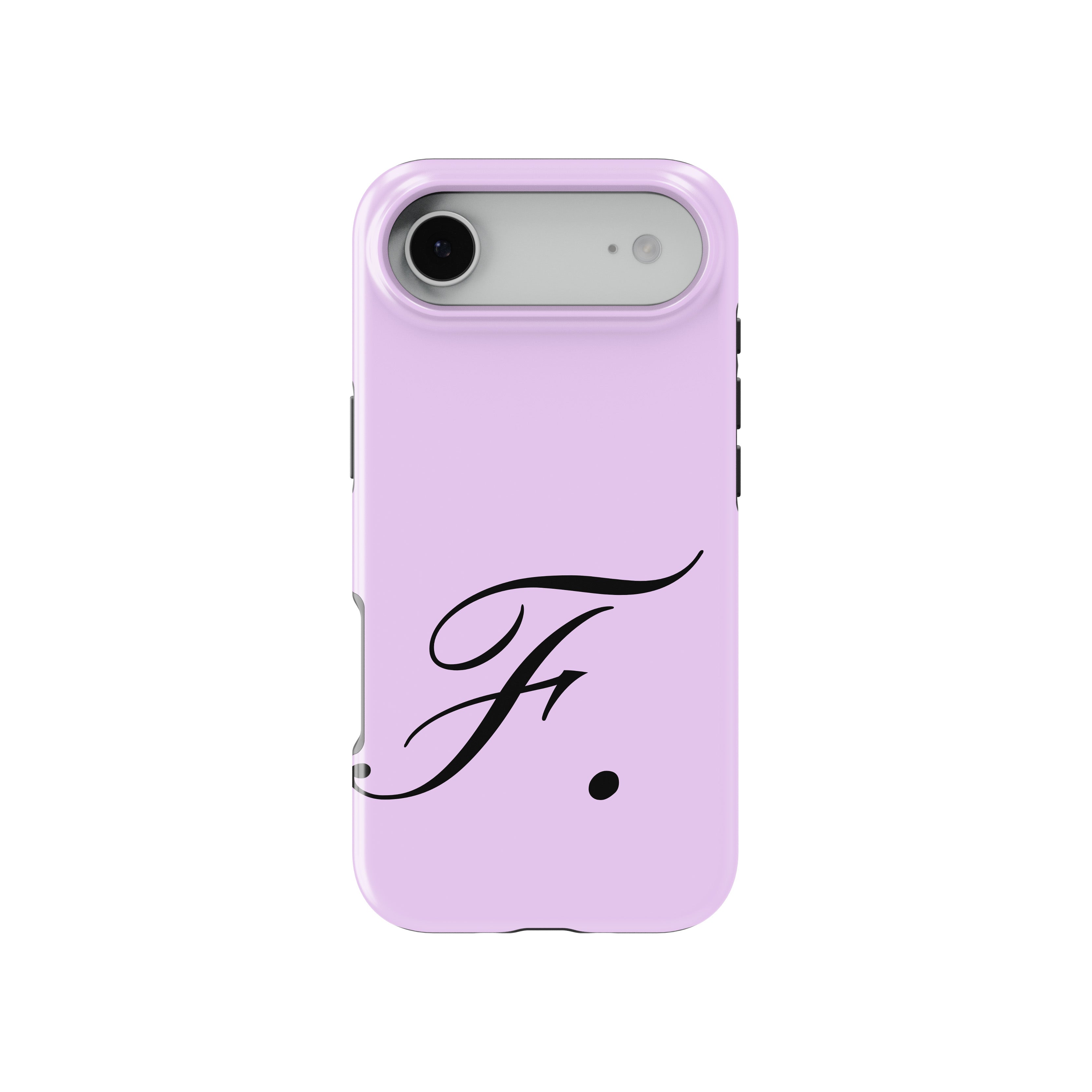 F Lavender Initial Baskılı Telefon Kılıfı