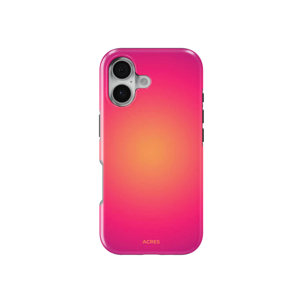 Fuschia Sunset Aura Baskılı Telefon Kılıfı