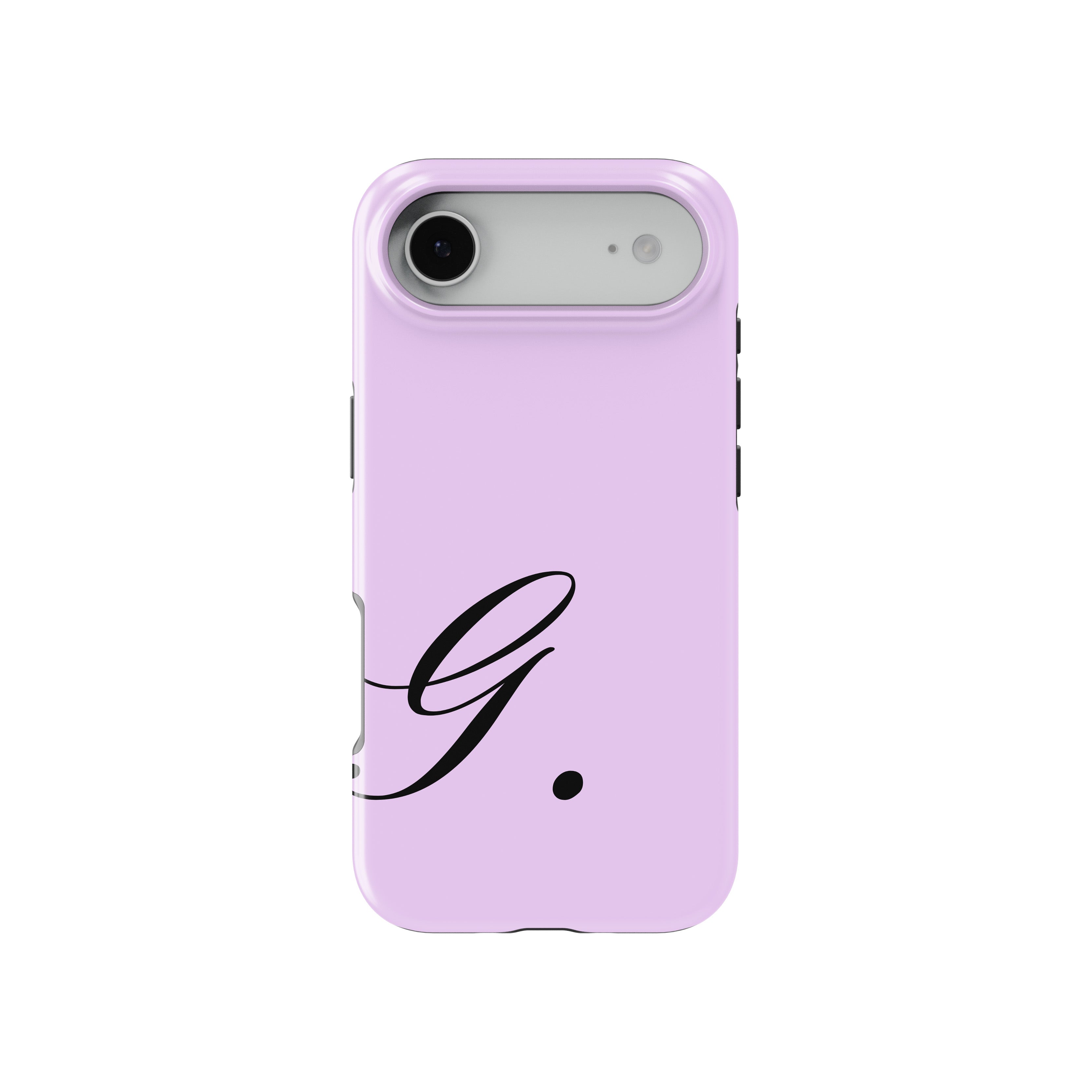 G Lavender Initial Baskılı Telefon Kılıfı