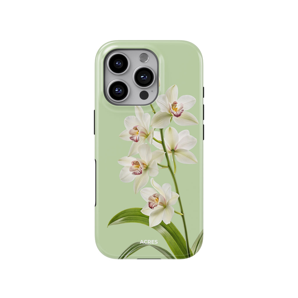 Green Orchid Baskılı Telefon Kılıfı