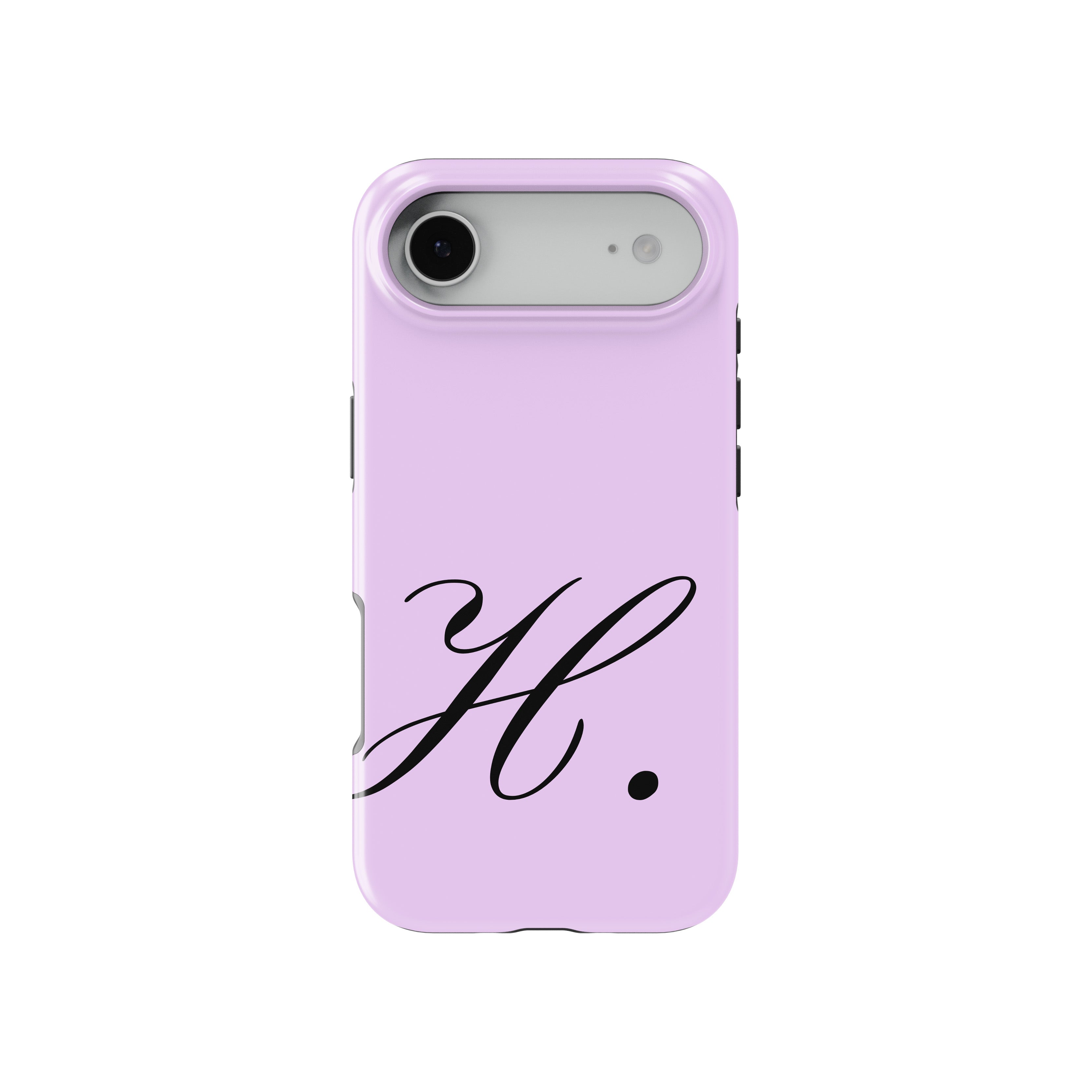 H Lavender Initial Baskılı Telefon Kılıfı