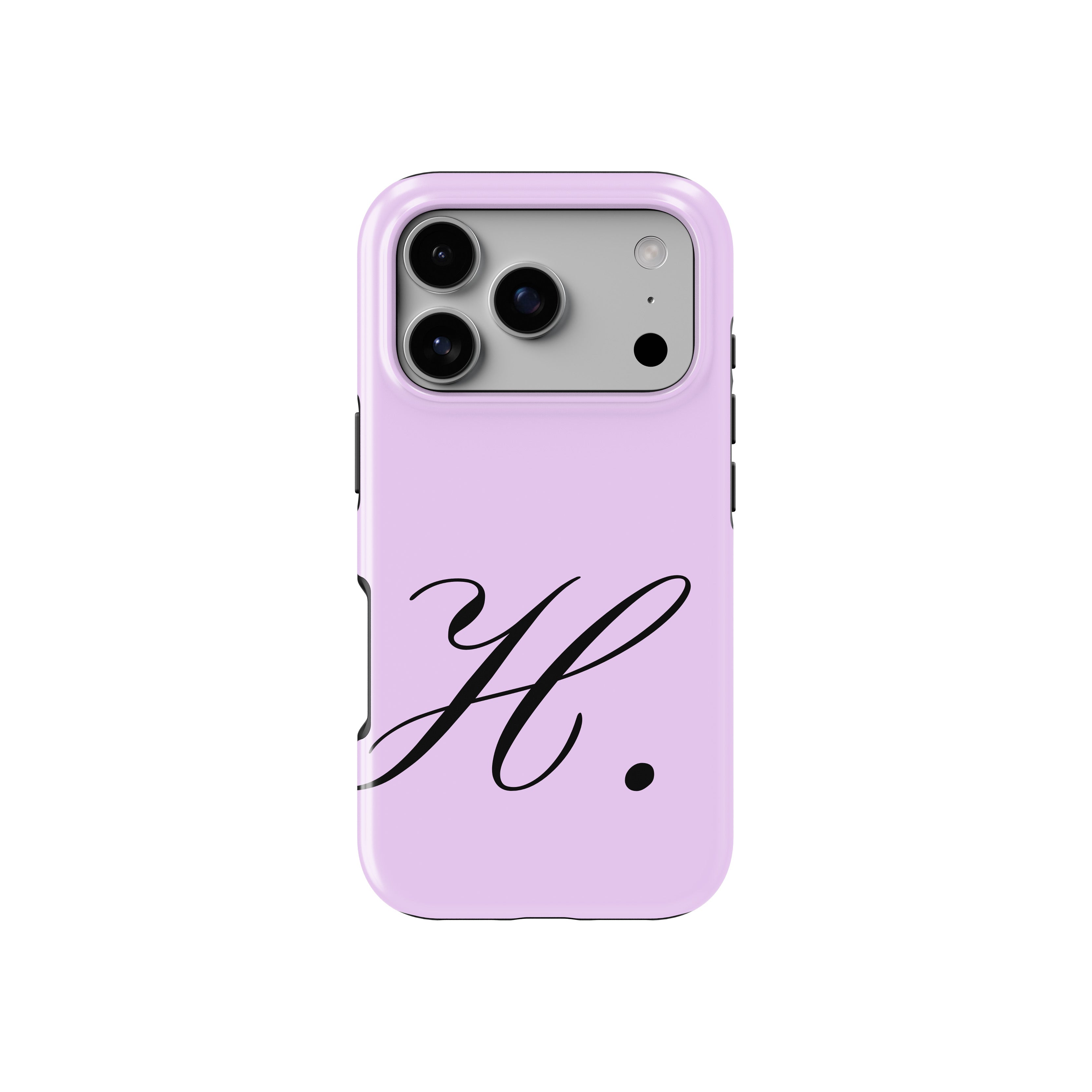 H Lavender Initial Baskılı Telefon Kılıfı