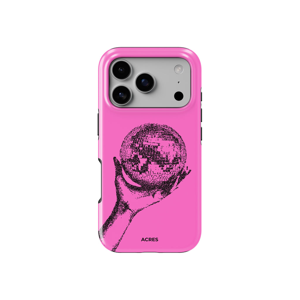 Hold It Pembe Baskılı Telefon Kılıfı