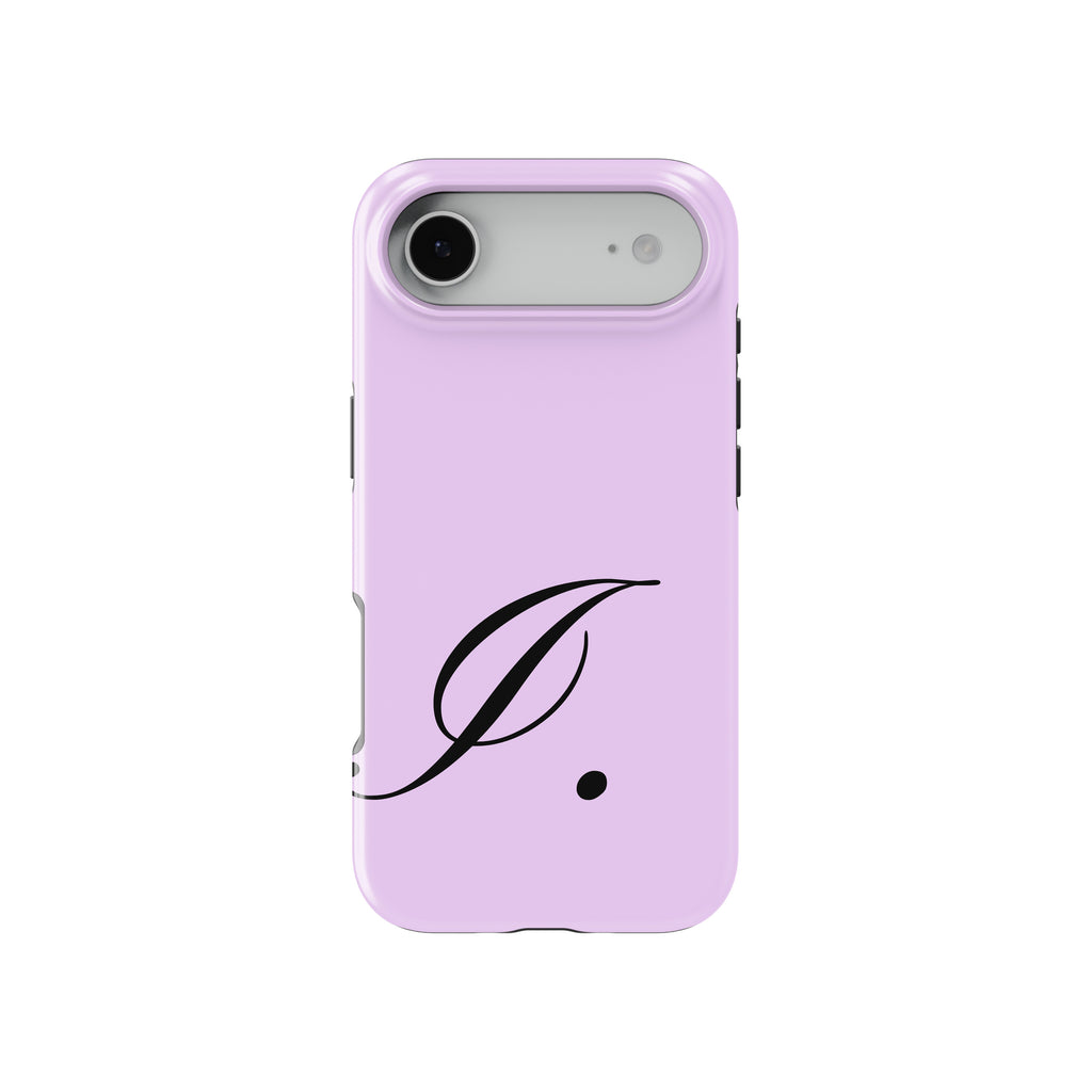 I Lavender Initial Baskılı Telefon Kılıfı