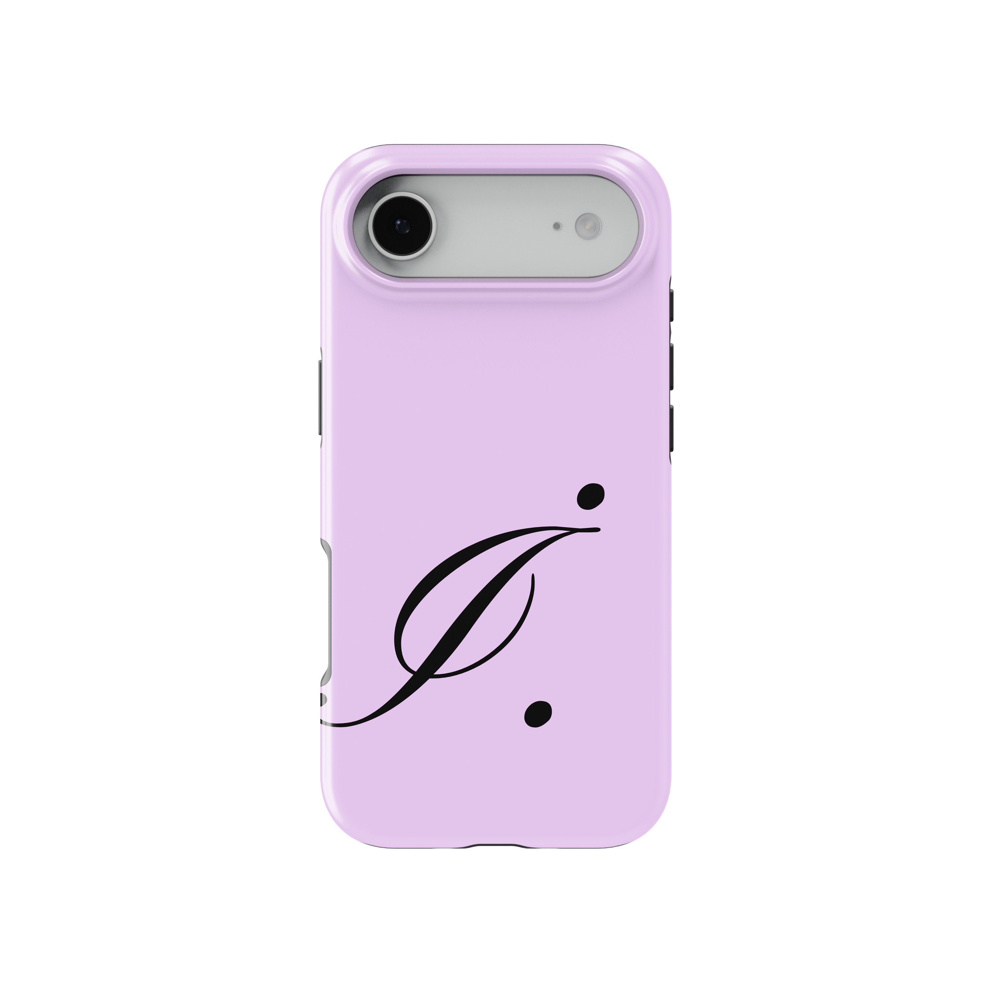 İ Lavender Initial Baskılı Telefon Kılıfı
