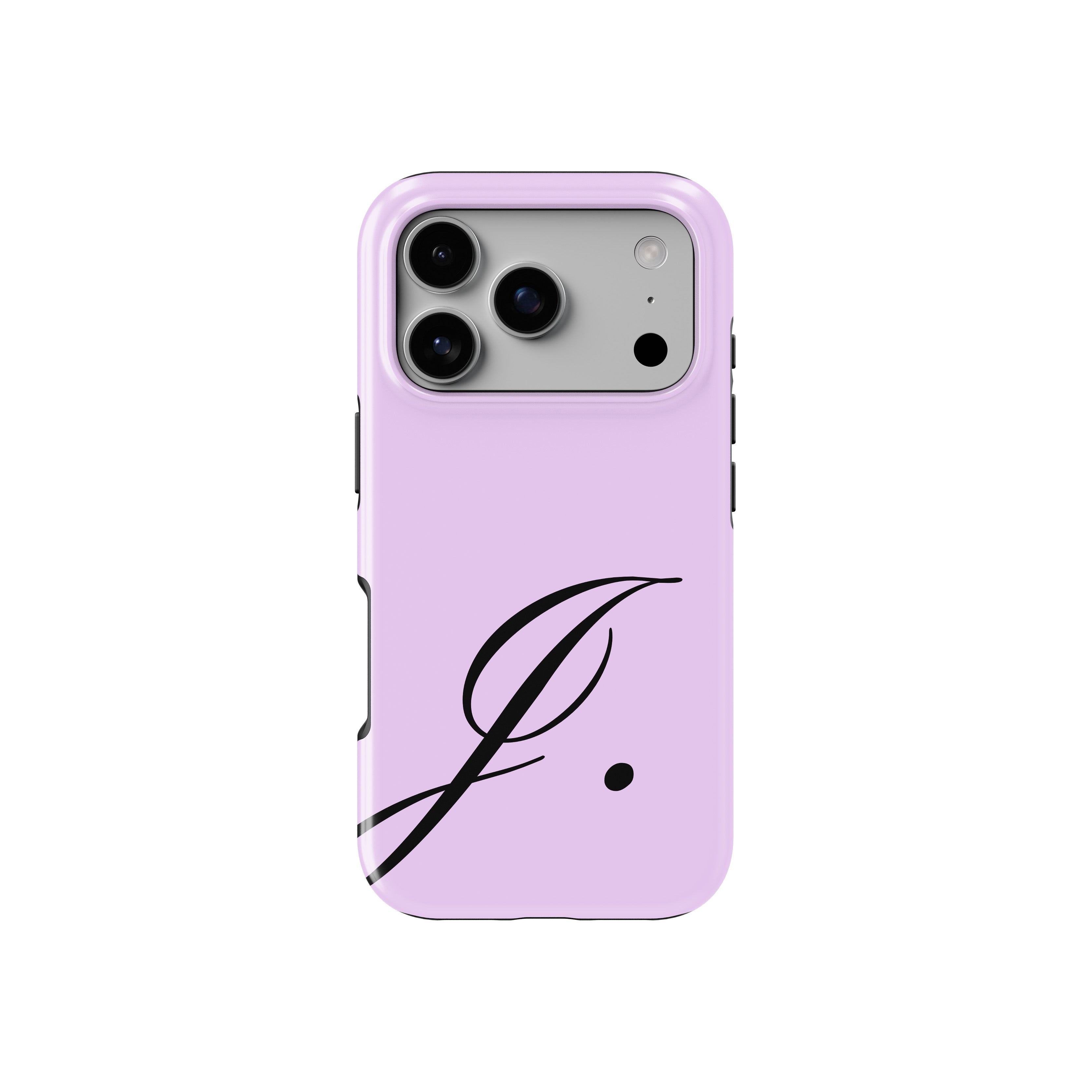 J Lavender Initial Baskılı Telefon Kılıfı