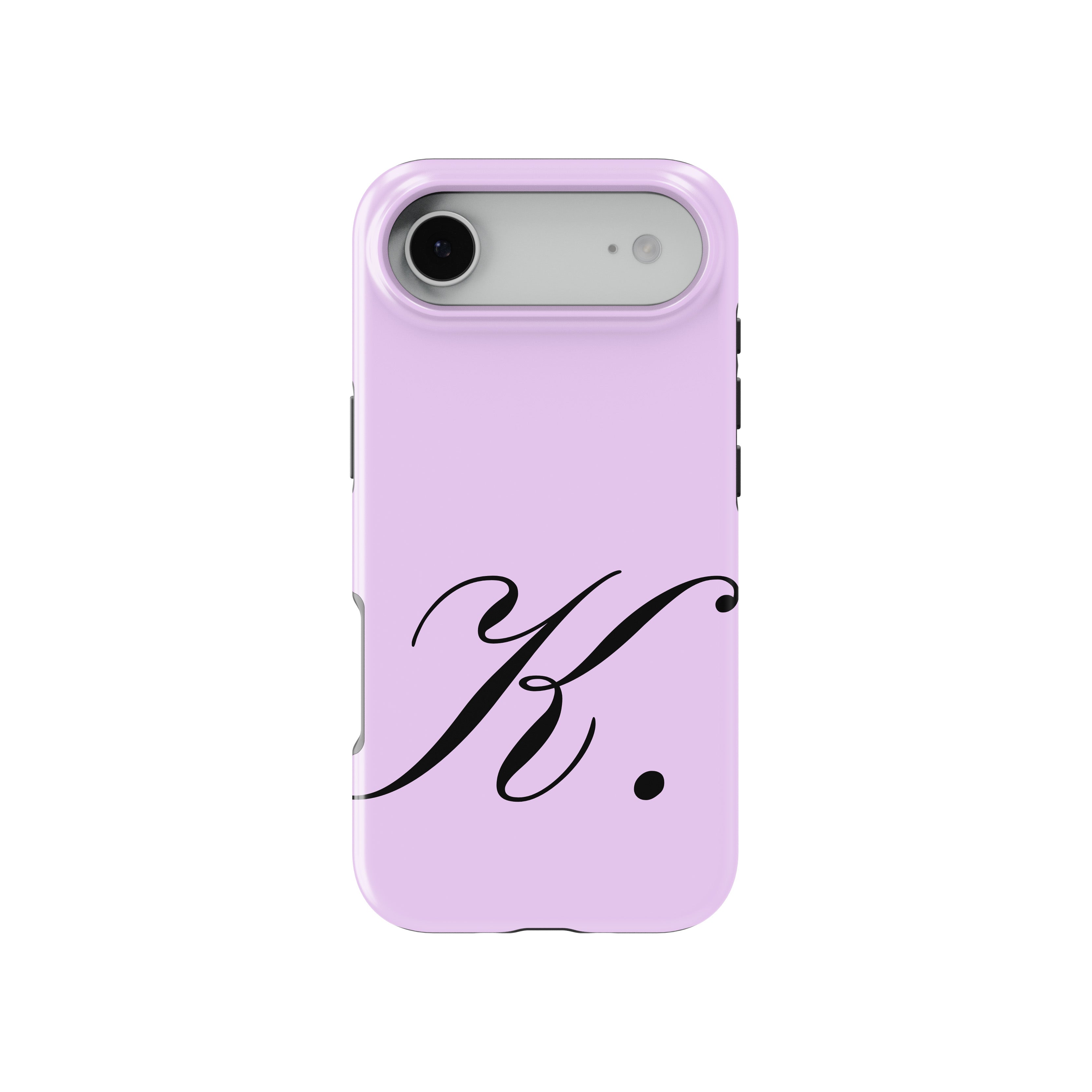 K Lavender Initial Baskılı Telefon Kılıfı