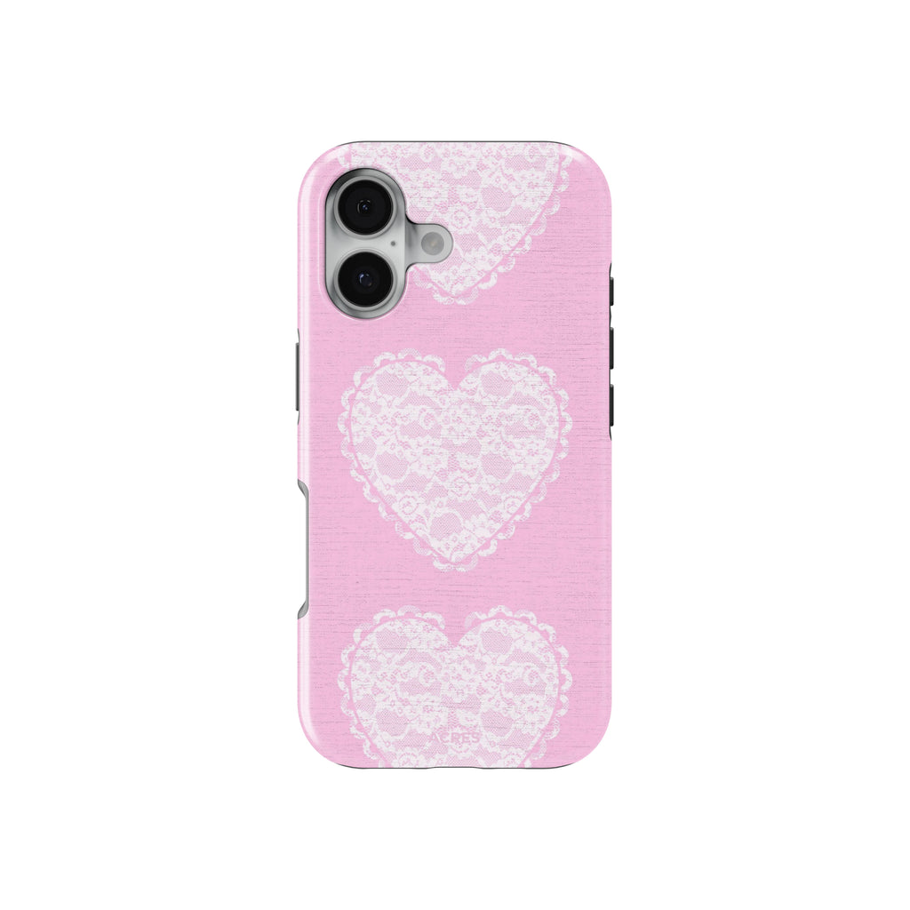Lace Hearts Baskılı Telefon Kılıfı