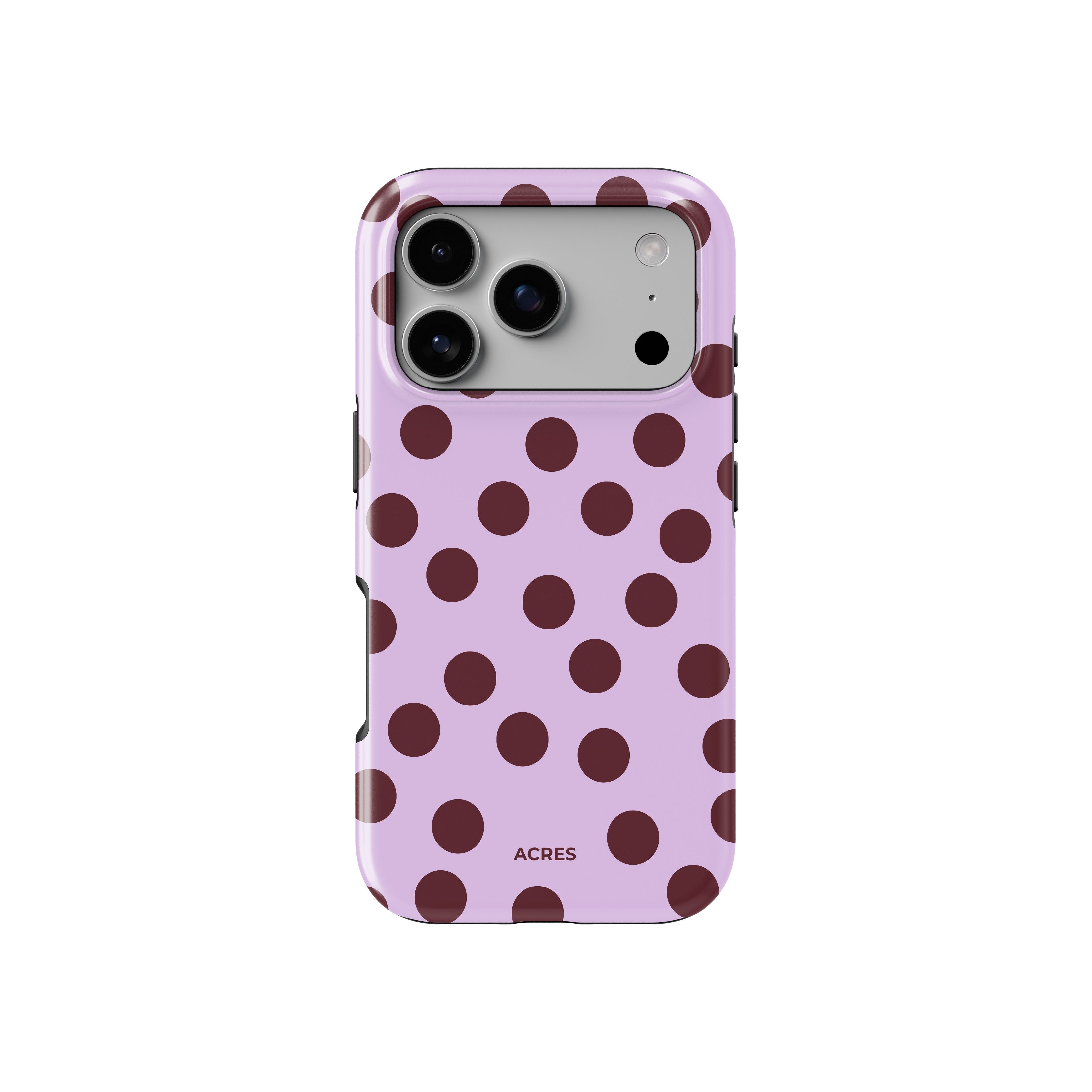 Lavender Polka Baskılı Telefon Kılıfı