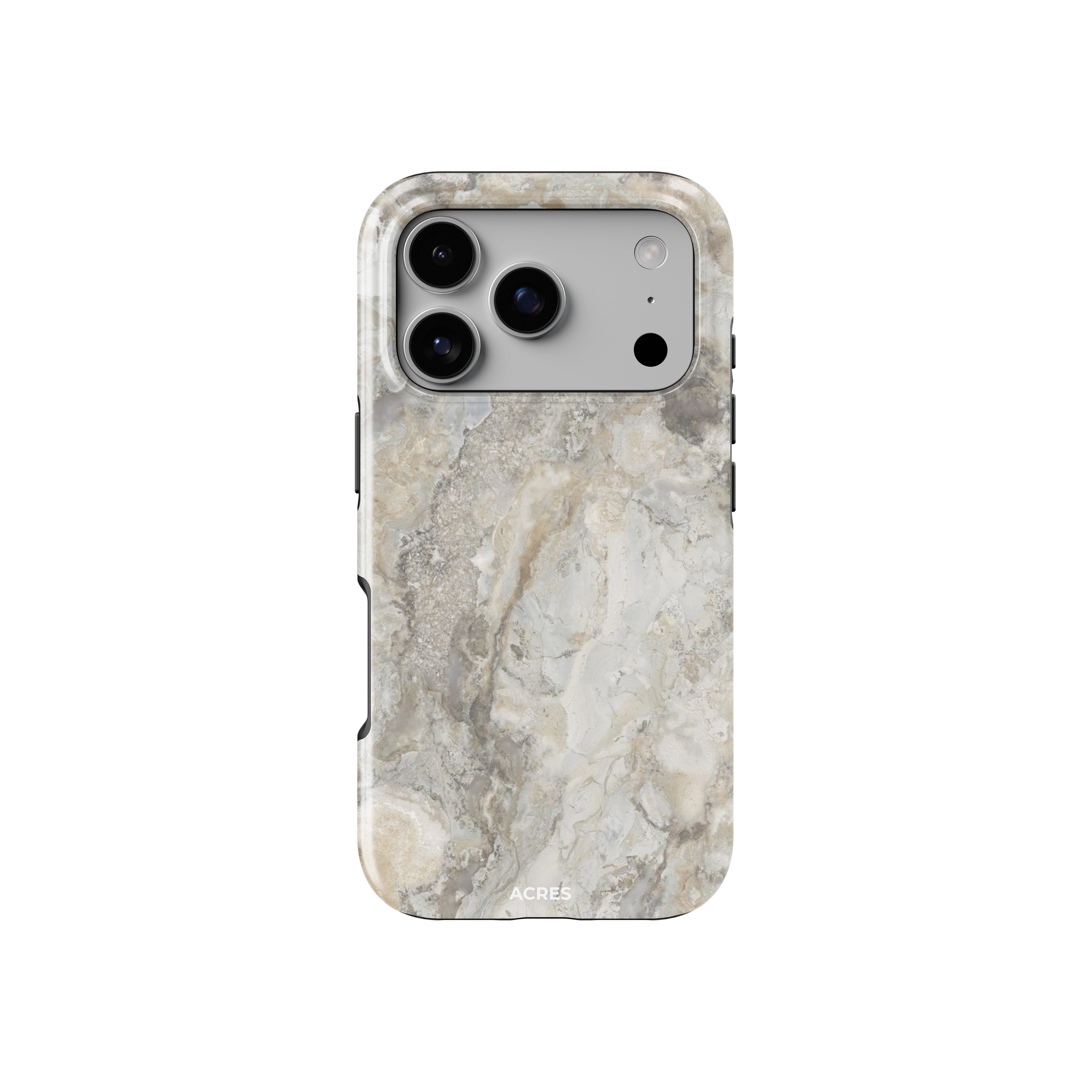 Light Beige Marble Baskılı Telefon Kılıfı
