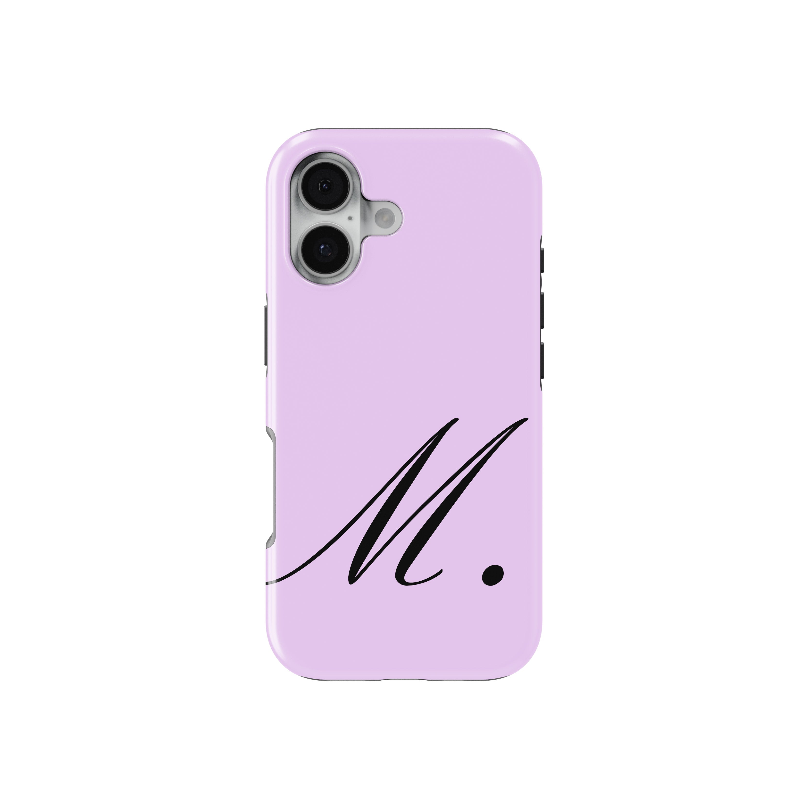 M Lavender Initial Baskılı Telefon Kılıfı