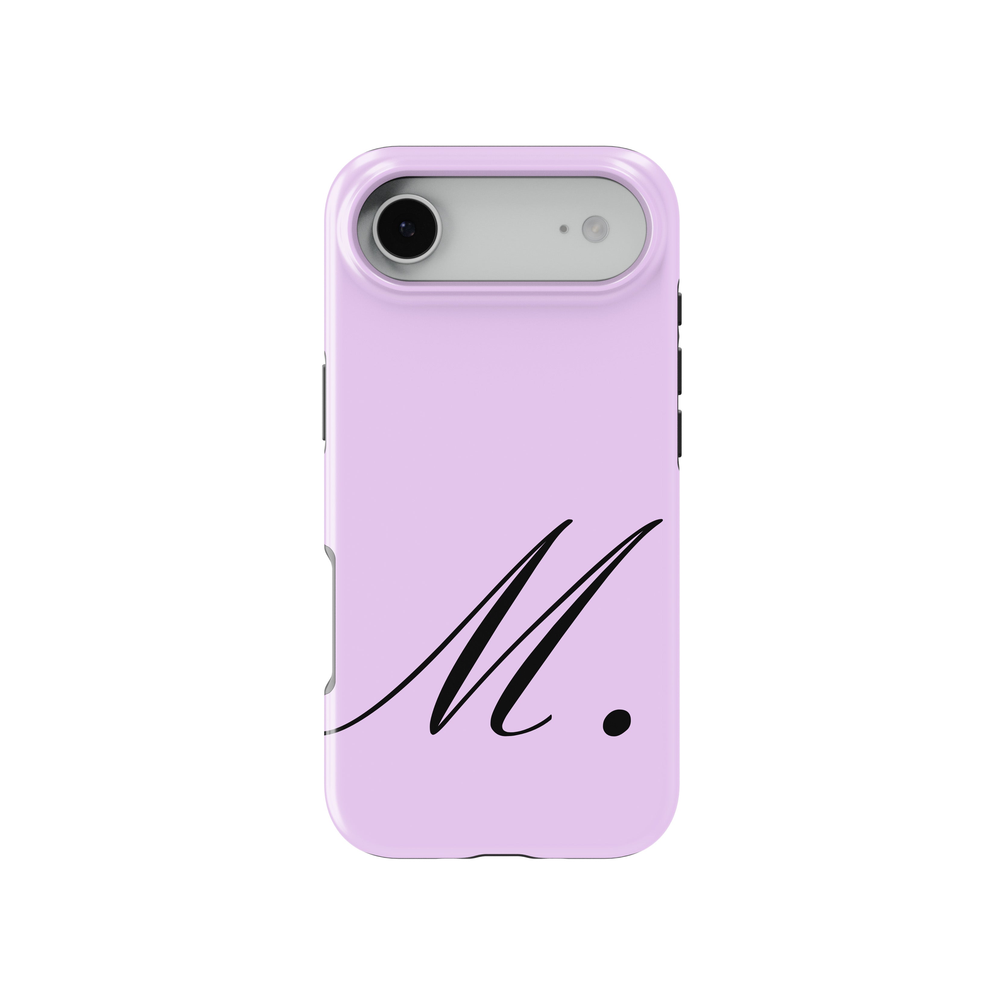 M Lavender Initial Baskılı Telefon Kılıfı