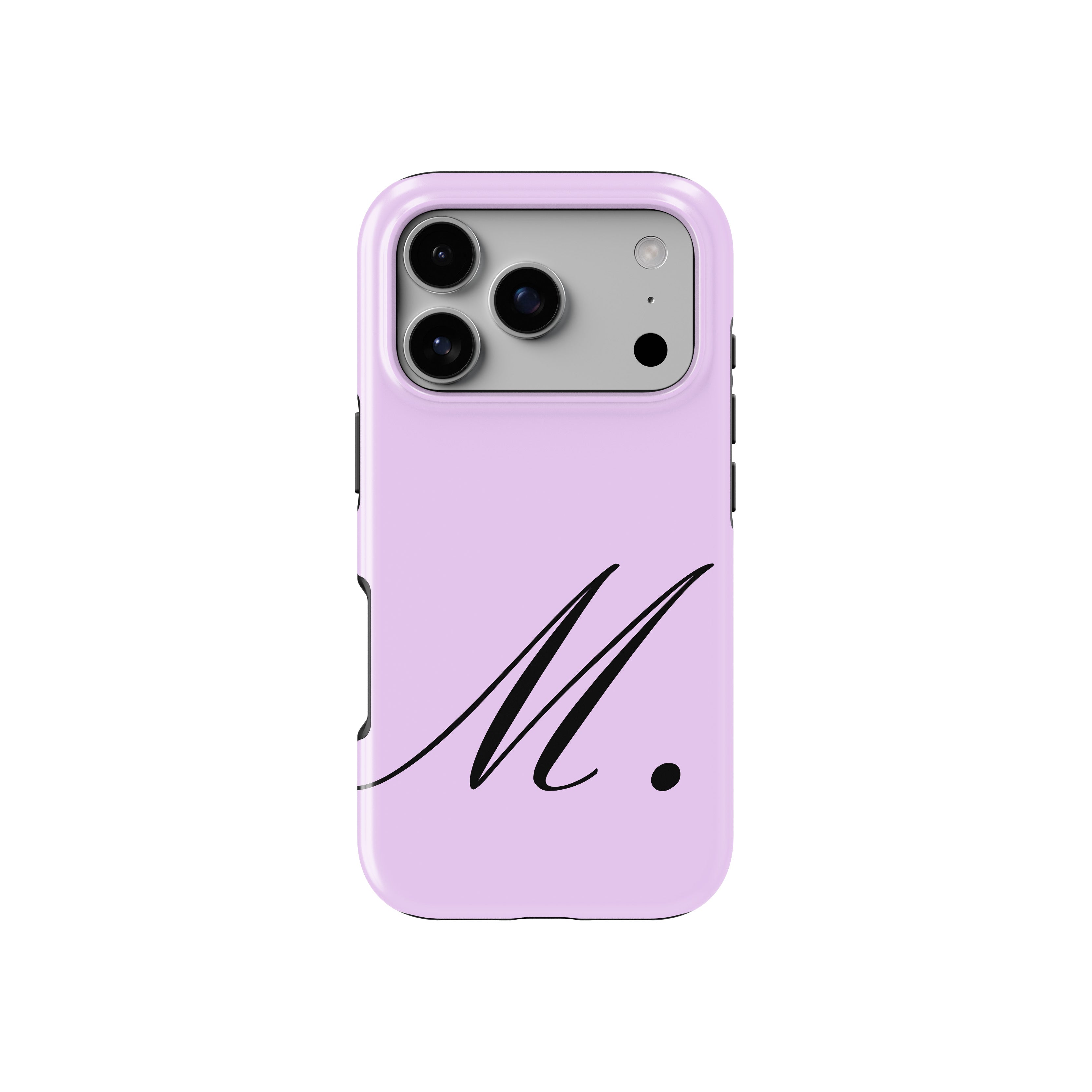 M Lavender Initial Baskılı Telefon Kılıfı