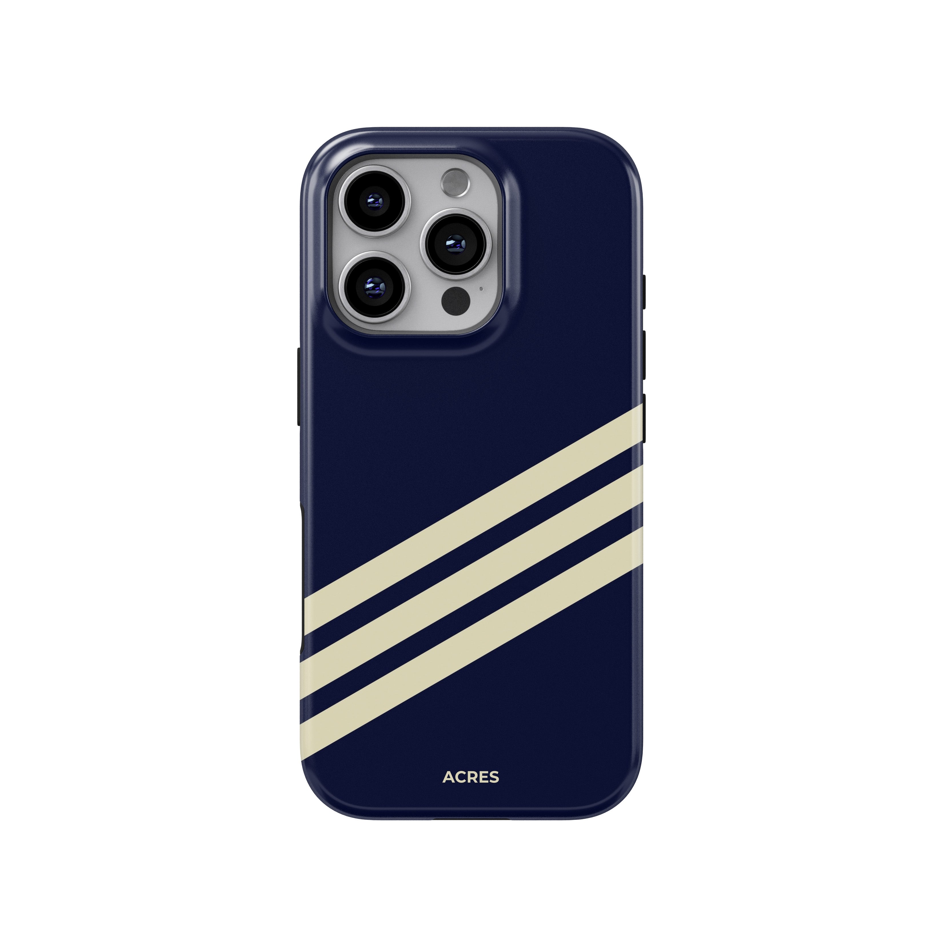 Navy&Cream Stripes Baskılı Telefon Kılıfı