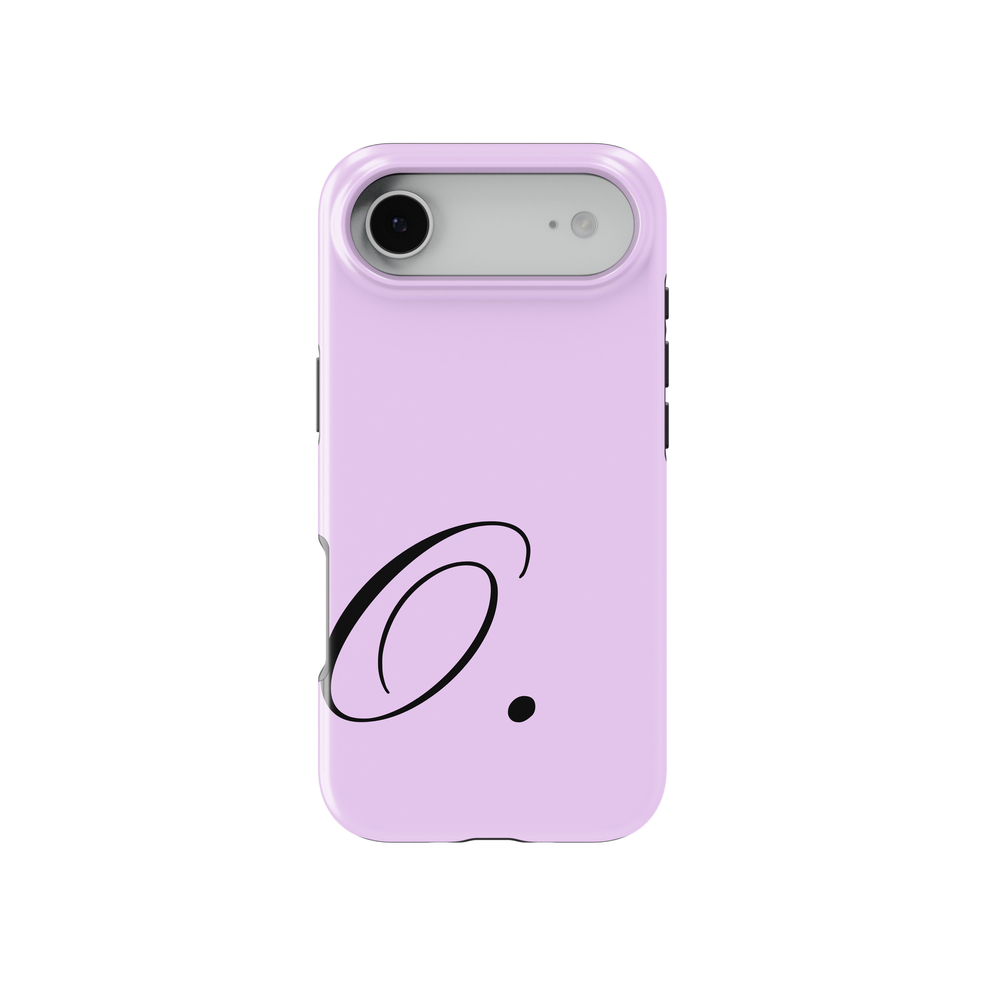 O Lavender Initial Baskılı Telefon Kılıfı