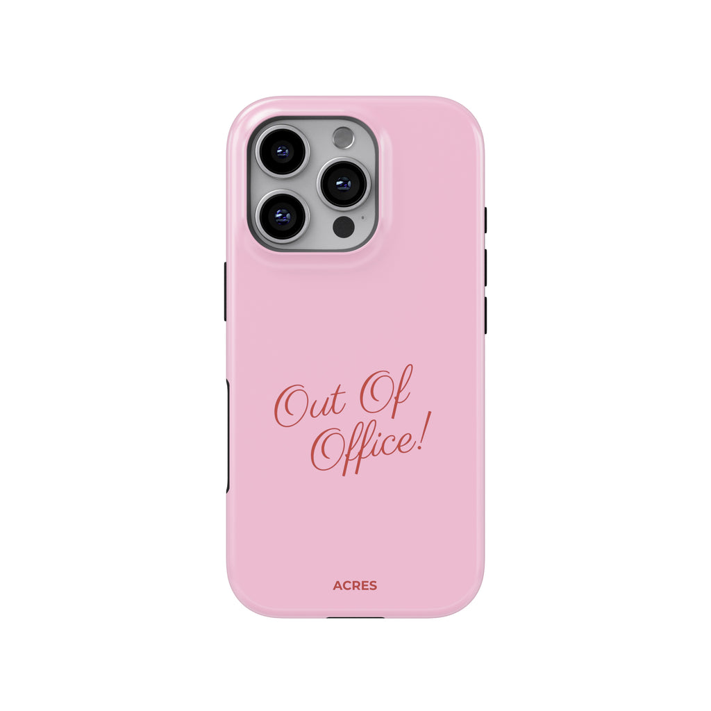 Out Of Office Baskılı Telefon Kılıfı
