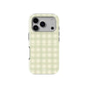 Pastel Green Checkers Baskılı Telefon Kılıfı