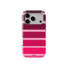 Pink Bubble Stripe Baskılı Telefon Kılıfı