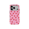 Pink Polka Baskılı Telefon Kılıfı