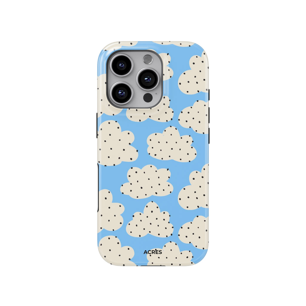 Polka Clouds Baskılı Telefon Kılıfı